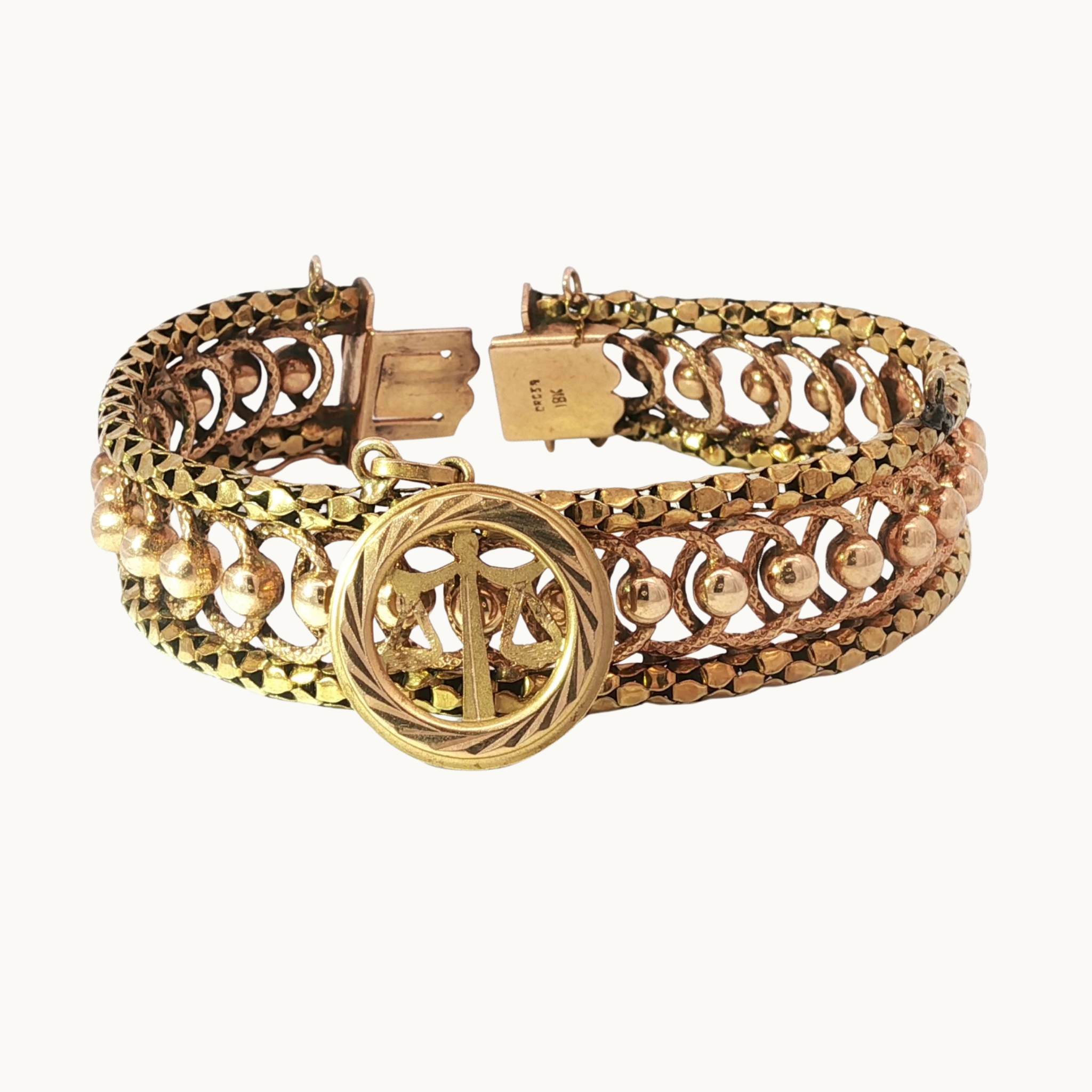 Bracelet Fantaisie en Or jaune et Rose 18K