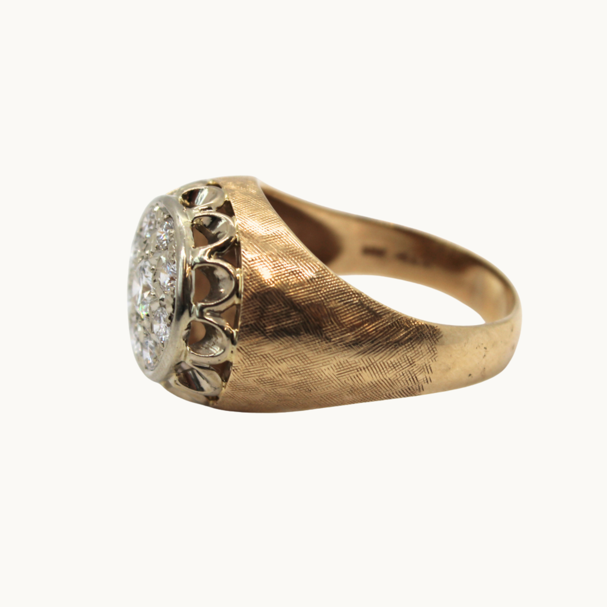 Chevalière Homme en or et diamants