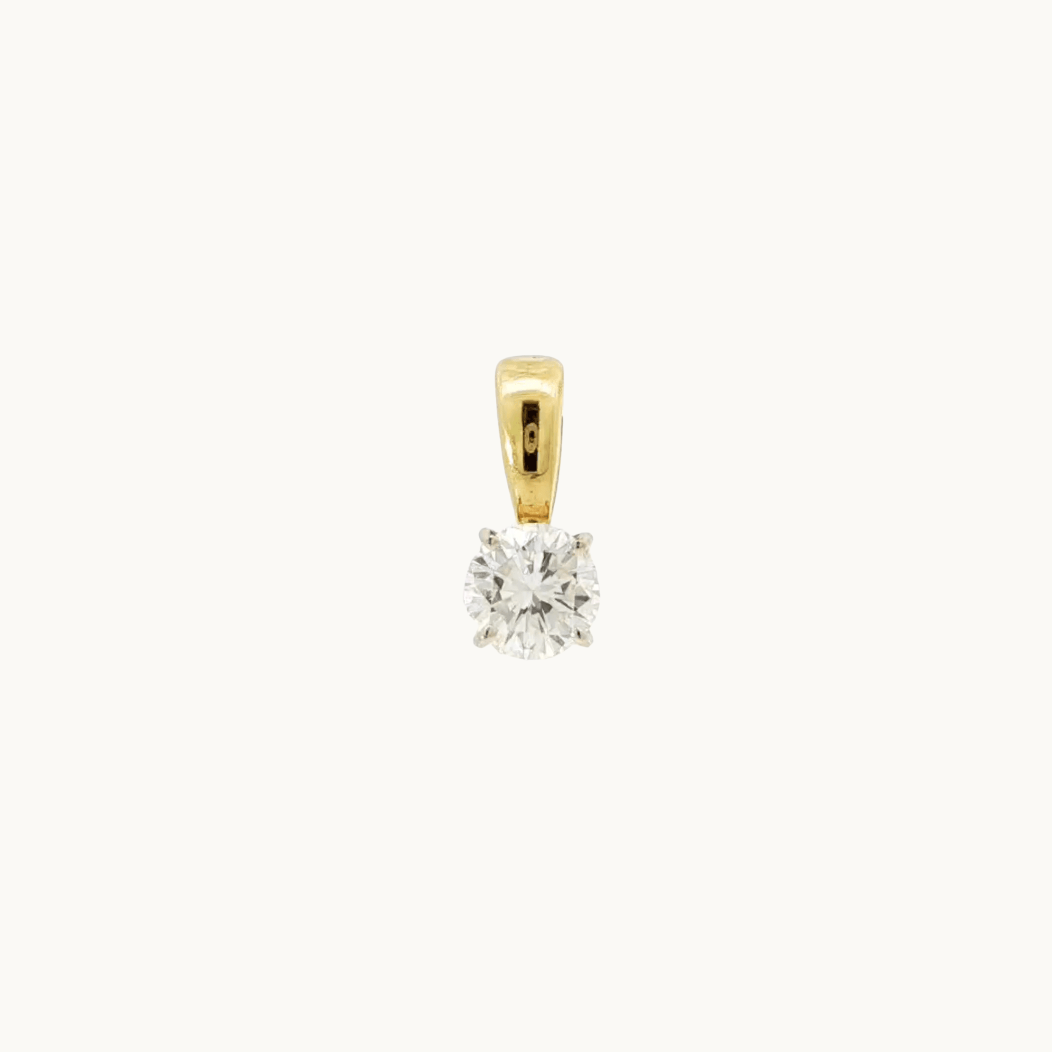 Pendentif en Or jaune 18K avec diamant