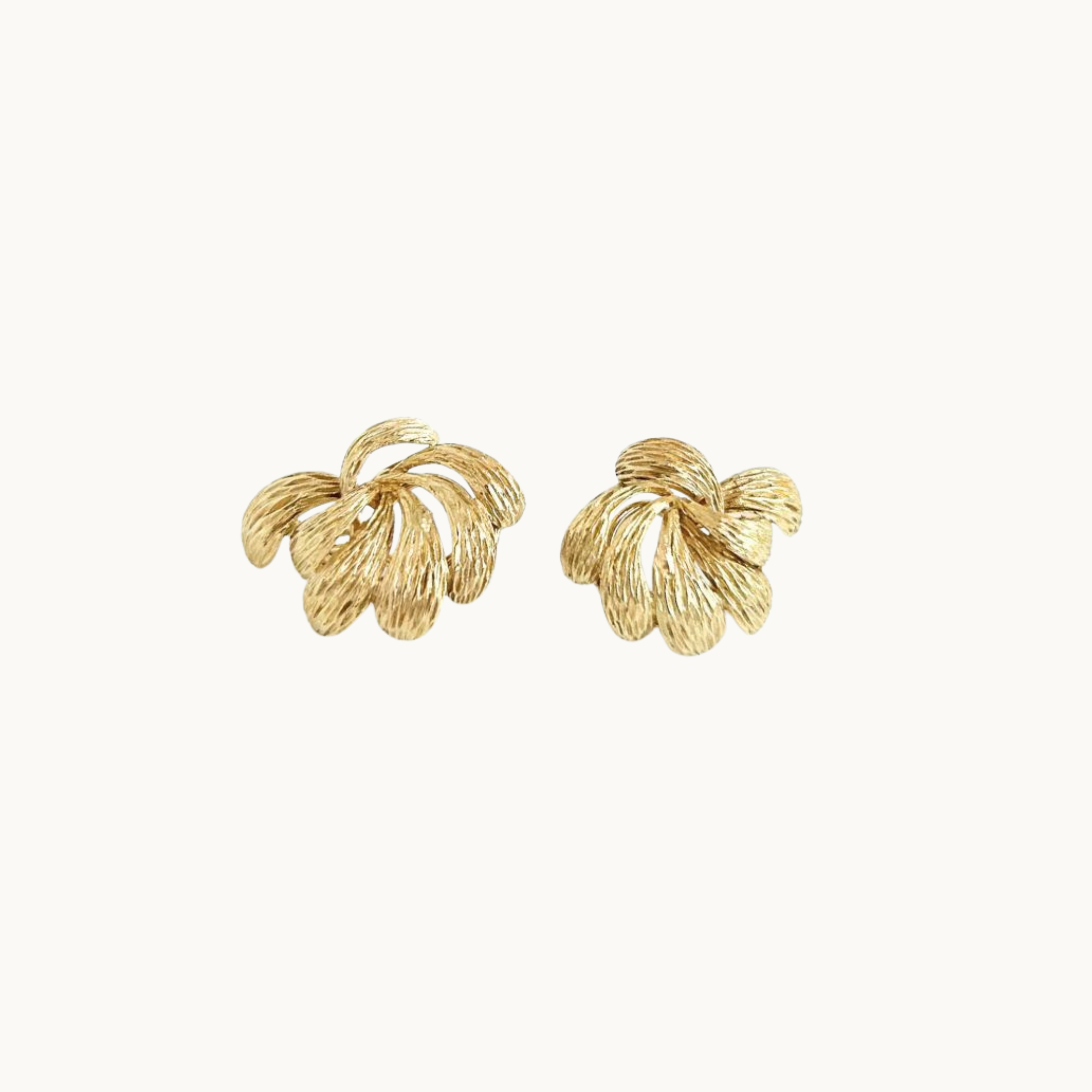 Boucles d'oreilles en or jaune 18K