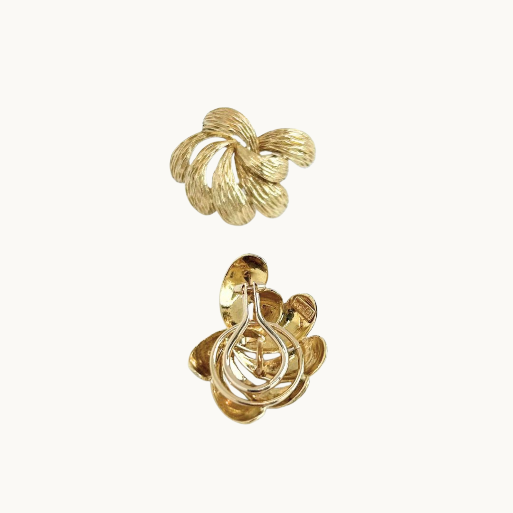 Boucles d'oreilles en or jaune 18K