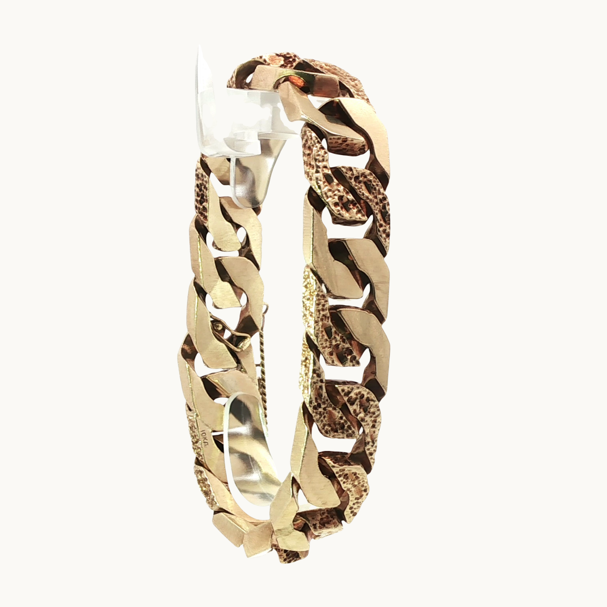 Bracelet gourmette en Or jaune 10K