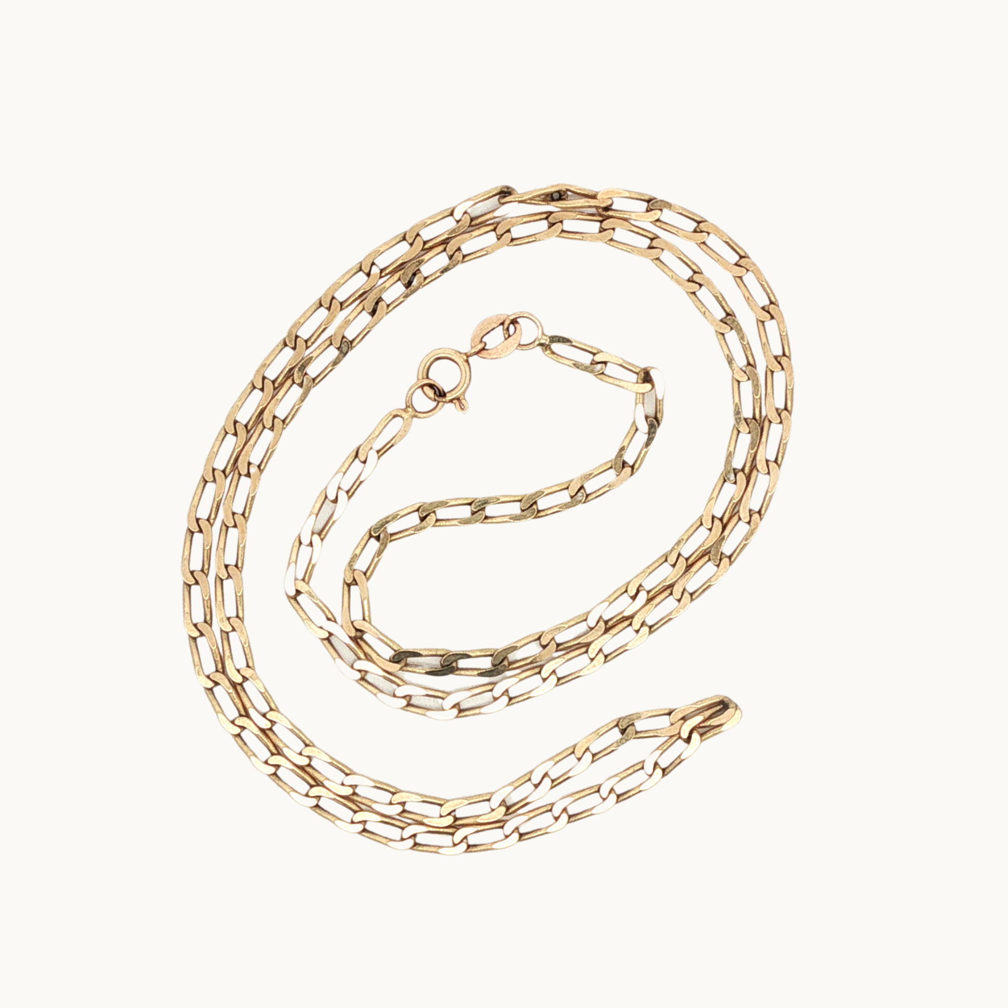 Extended Gourmette Link Chain in 10K Yellow Gold