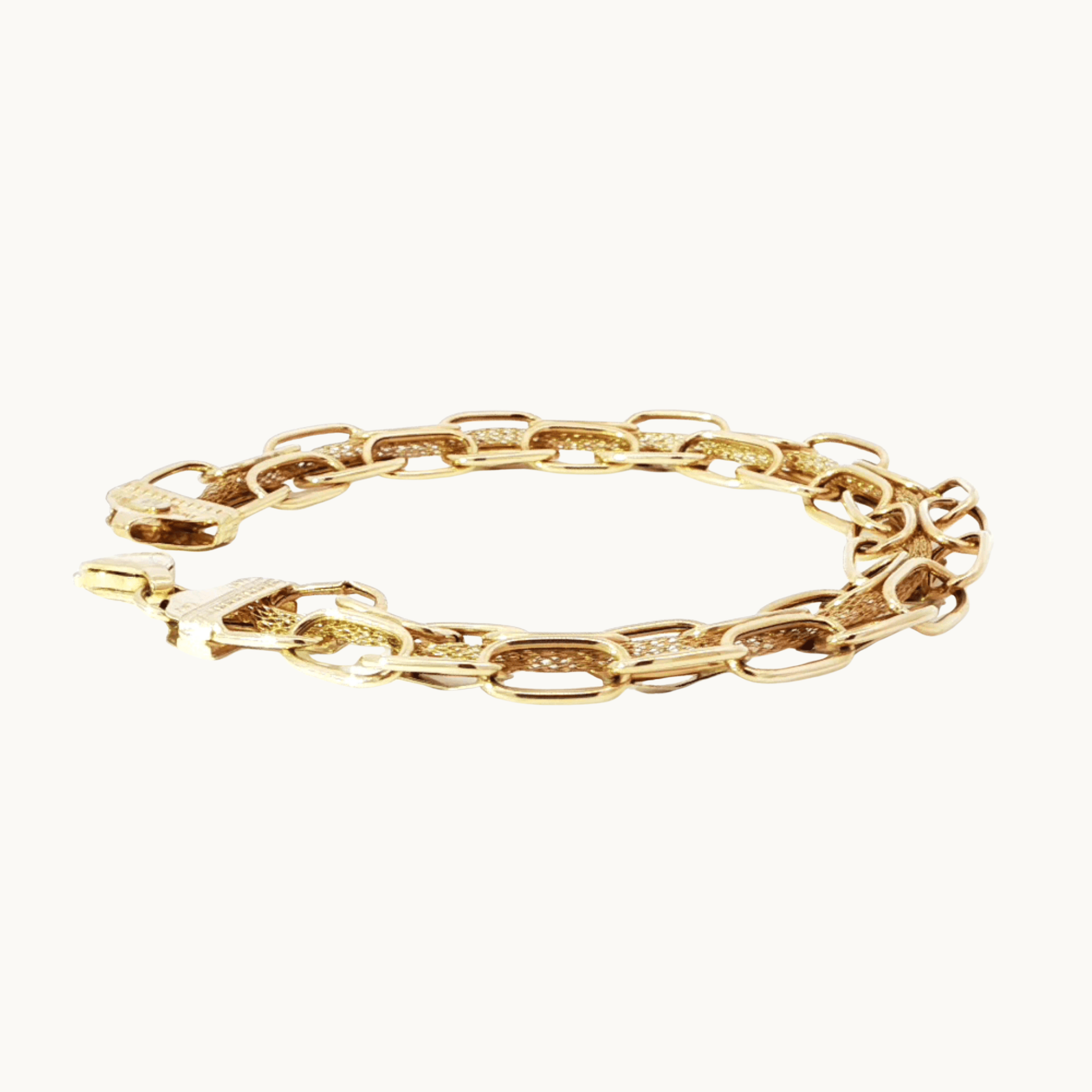 14K Yellow Gold Fancy Bracelet