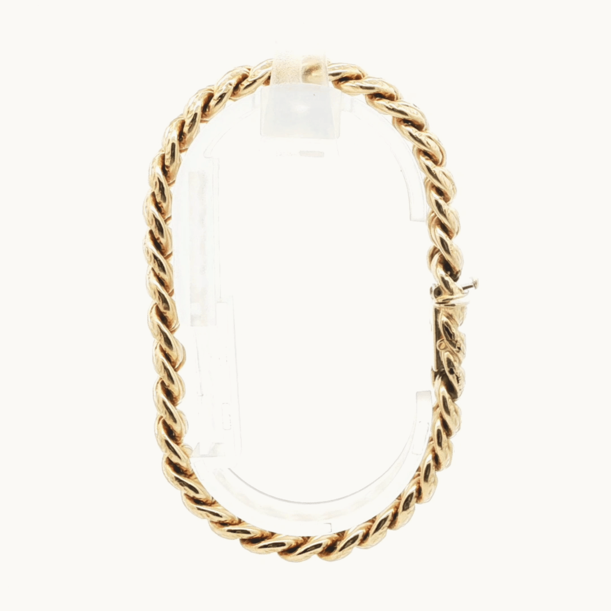 Bracelet à Maillons Torsadés en Or jaune 14K