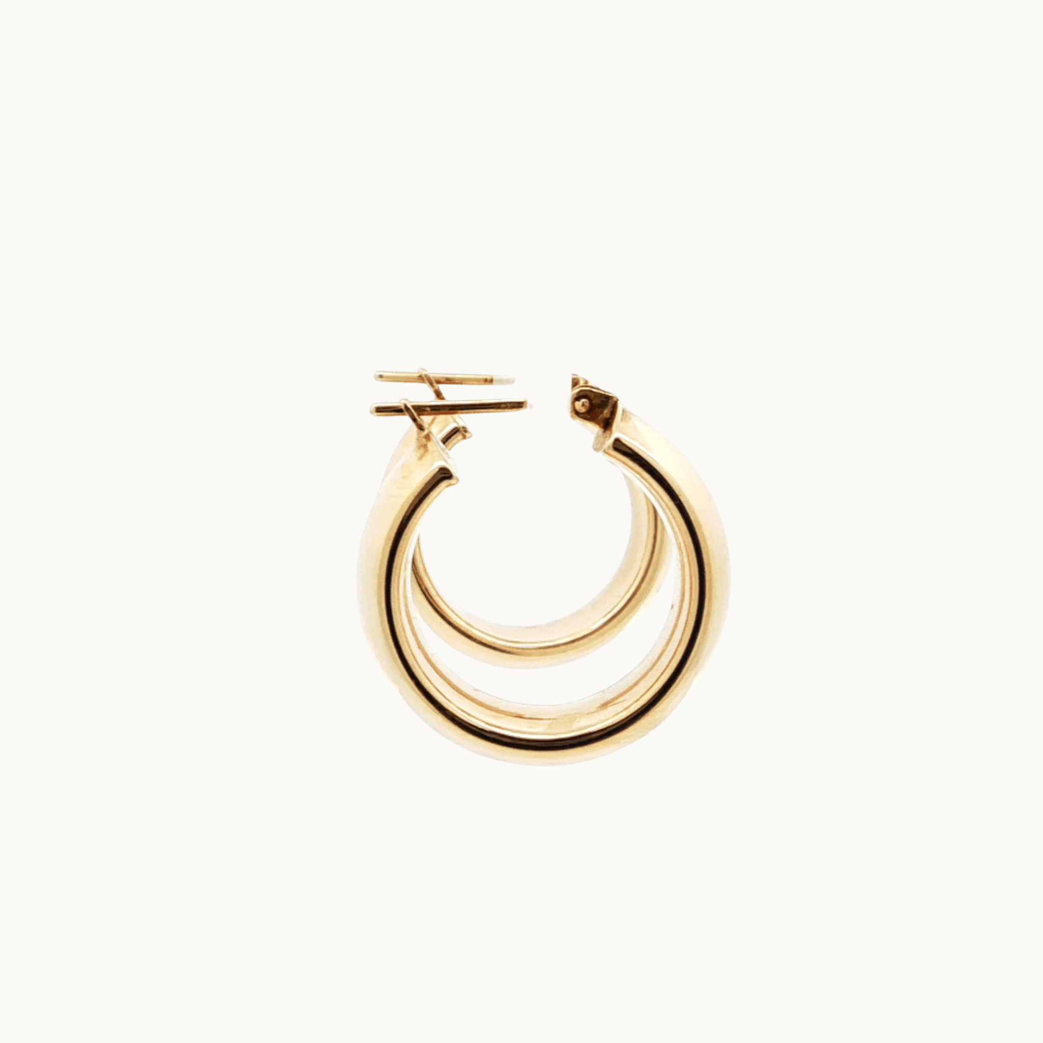 14K Yellow Gold Hoop Earrings