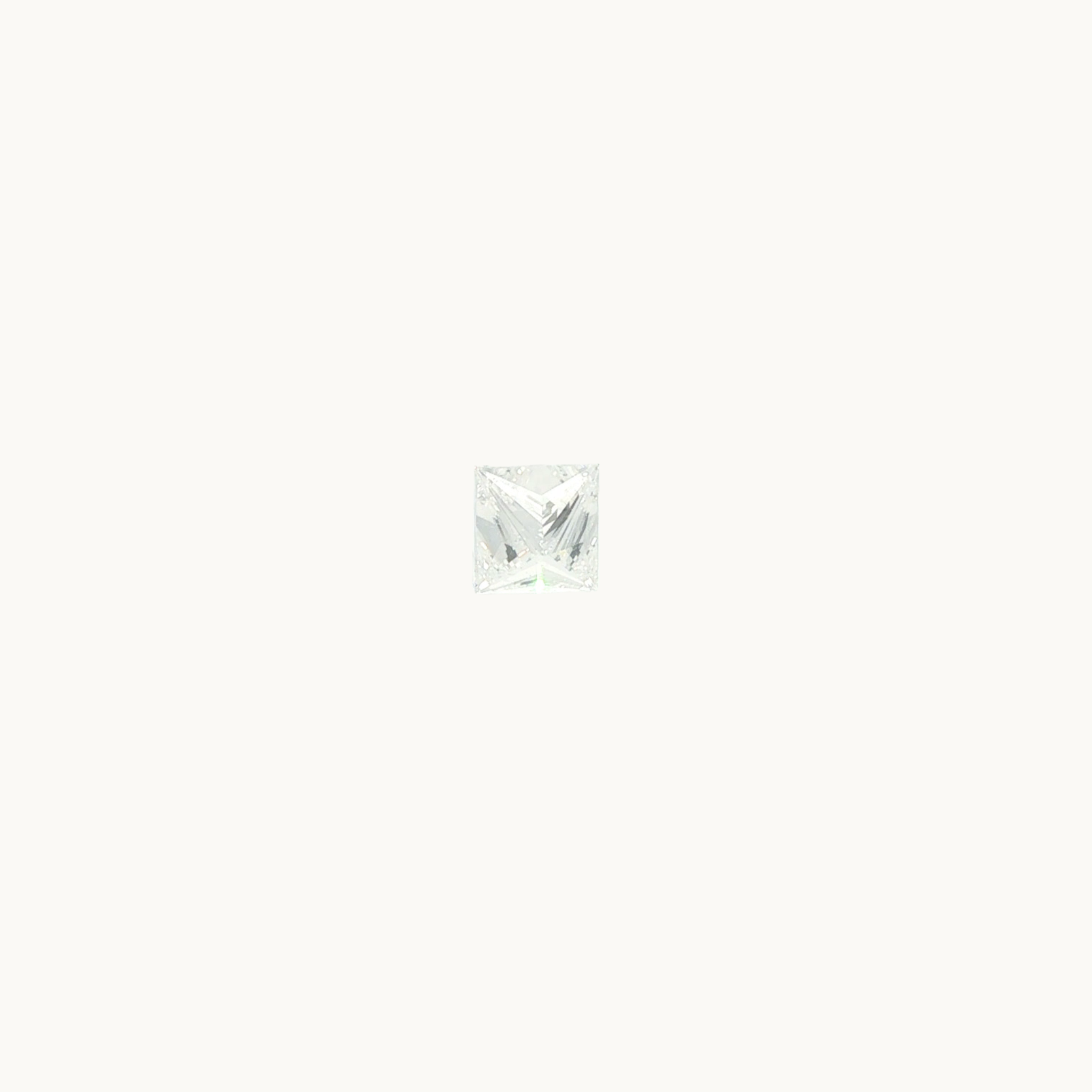 Natural Colorless Diamond of 1.14 Carats in Rectangular Princess Cut