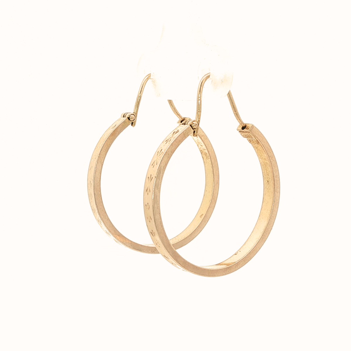 Boucles d'Oreilles Créoles en or Jaune 10K