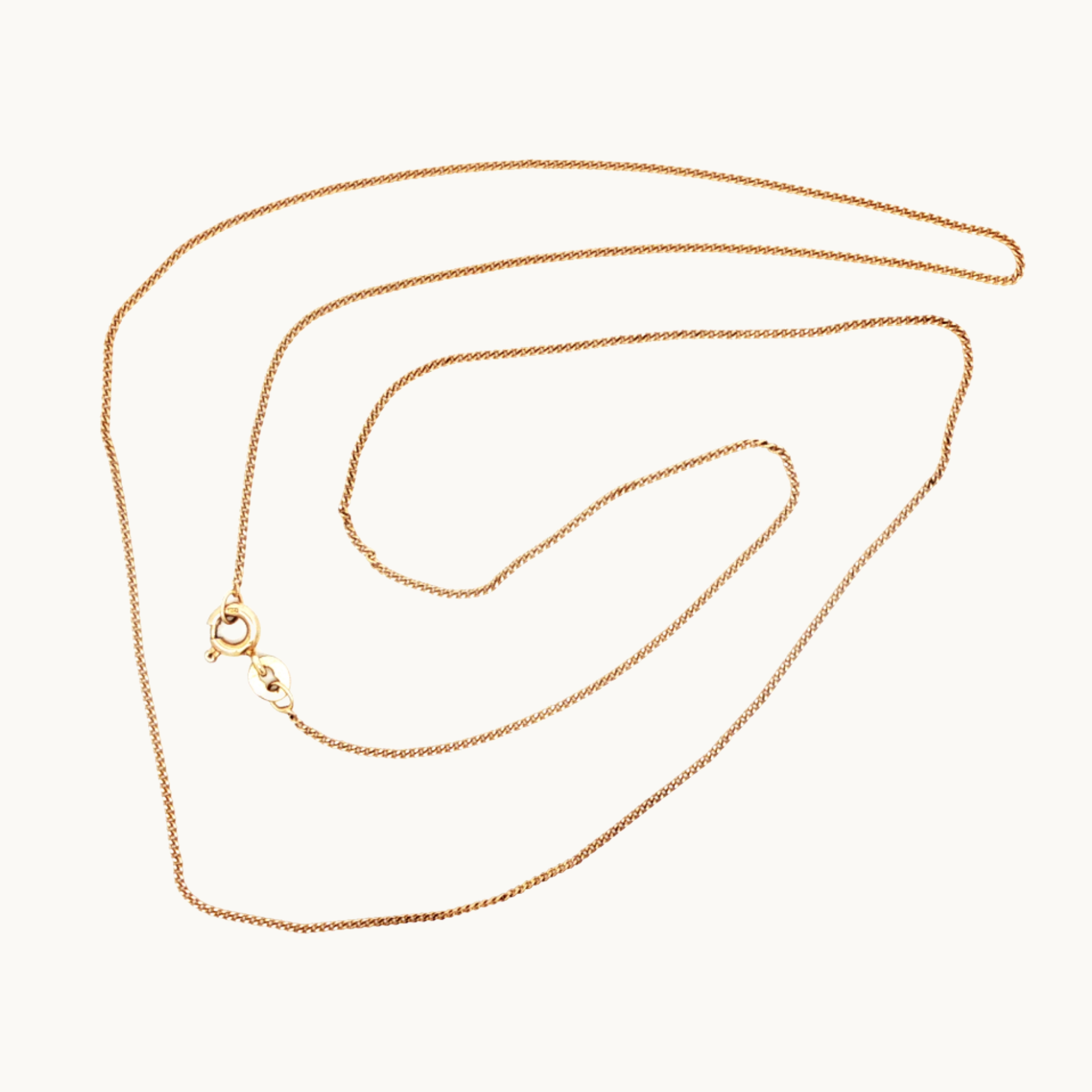 10K Yellow Gold Fine Gourmette Chain