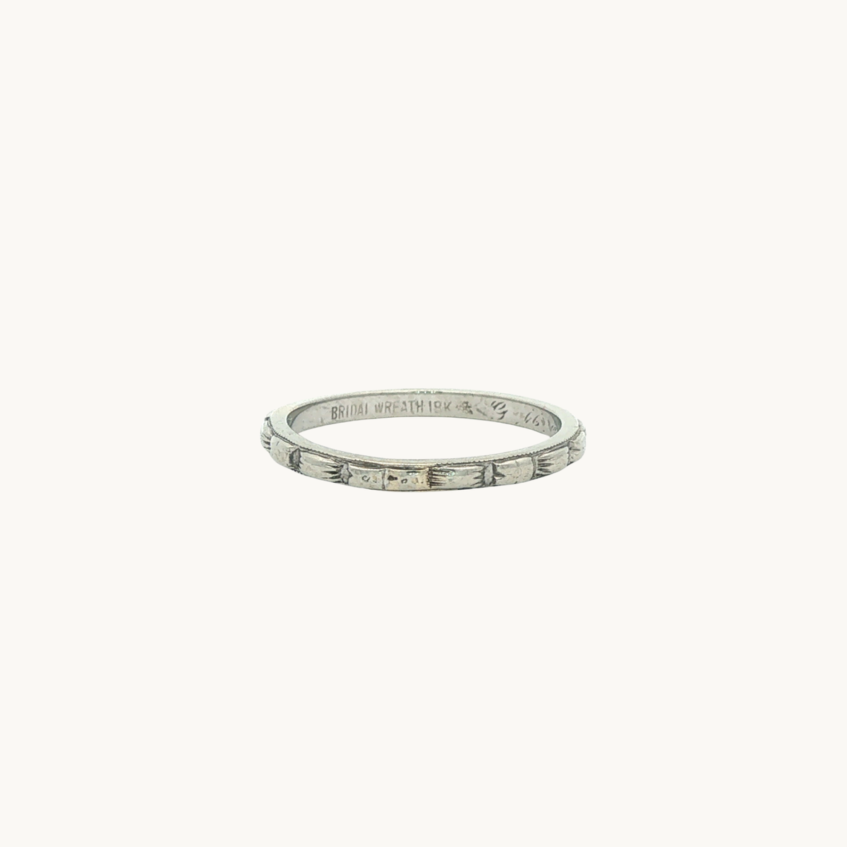 Alliance en Or blanc 14K