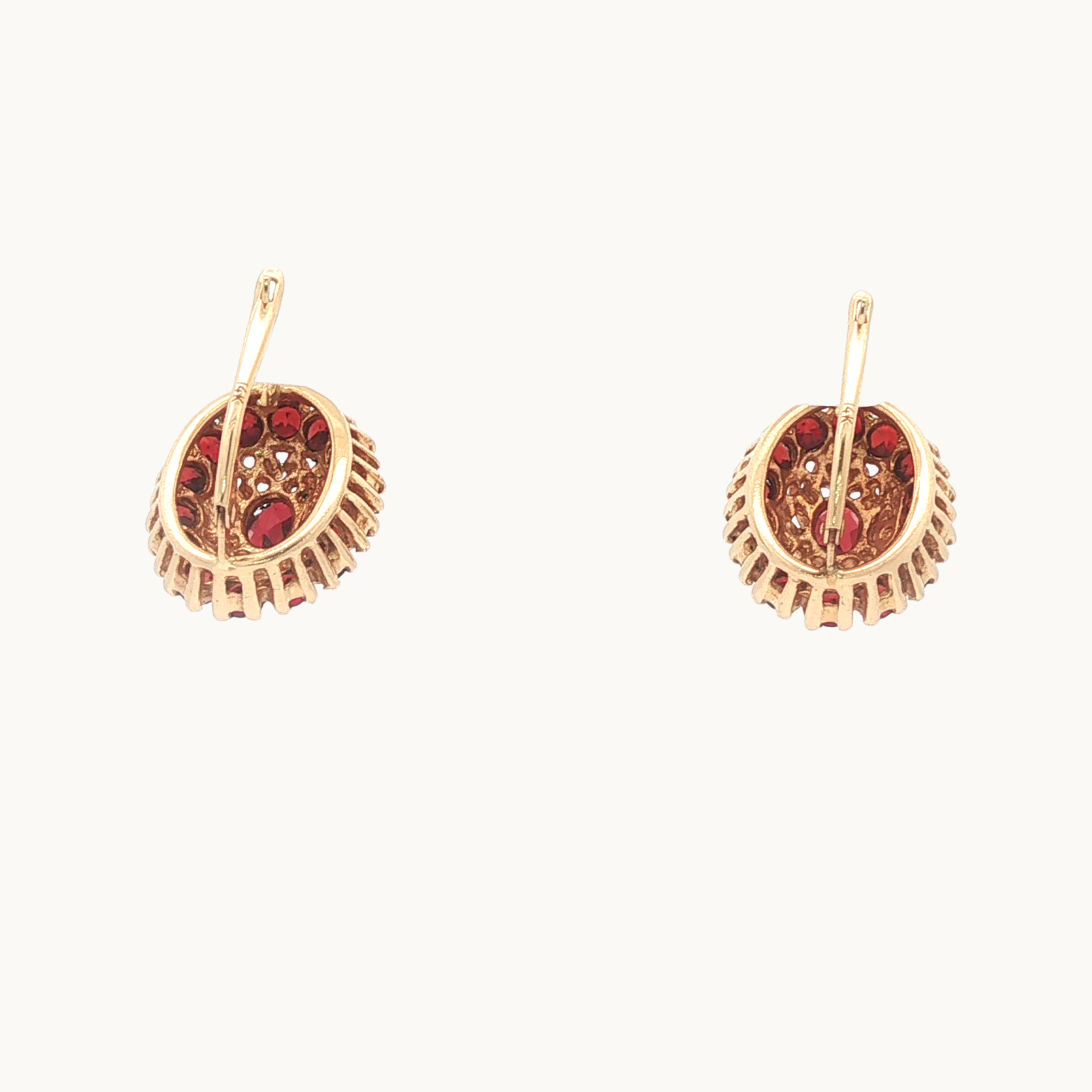 Parure de bijoux en Or Jaune 14K avec Grenats