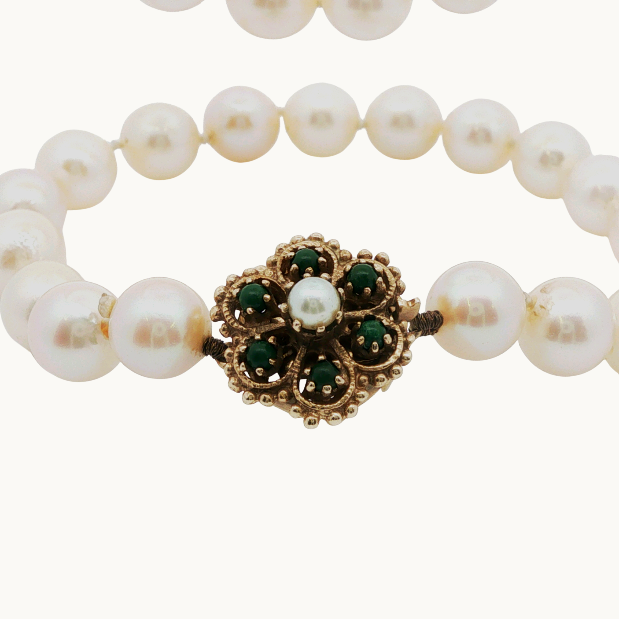 Parure de bijoux modulable en Or 10K avec Perles de culture
