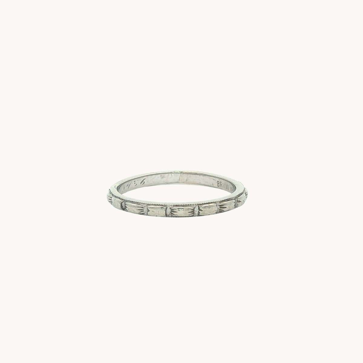 Alliance en Or blanc 14K