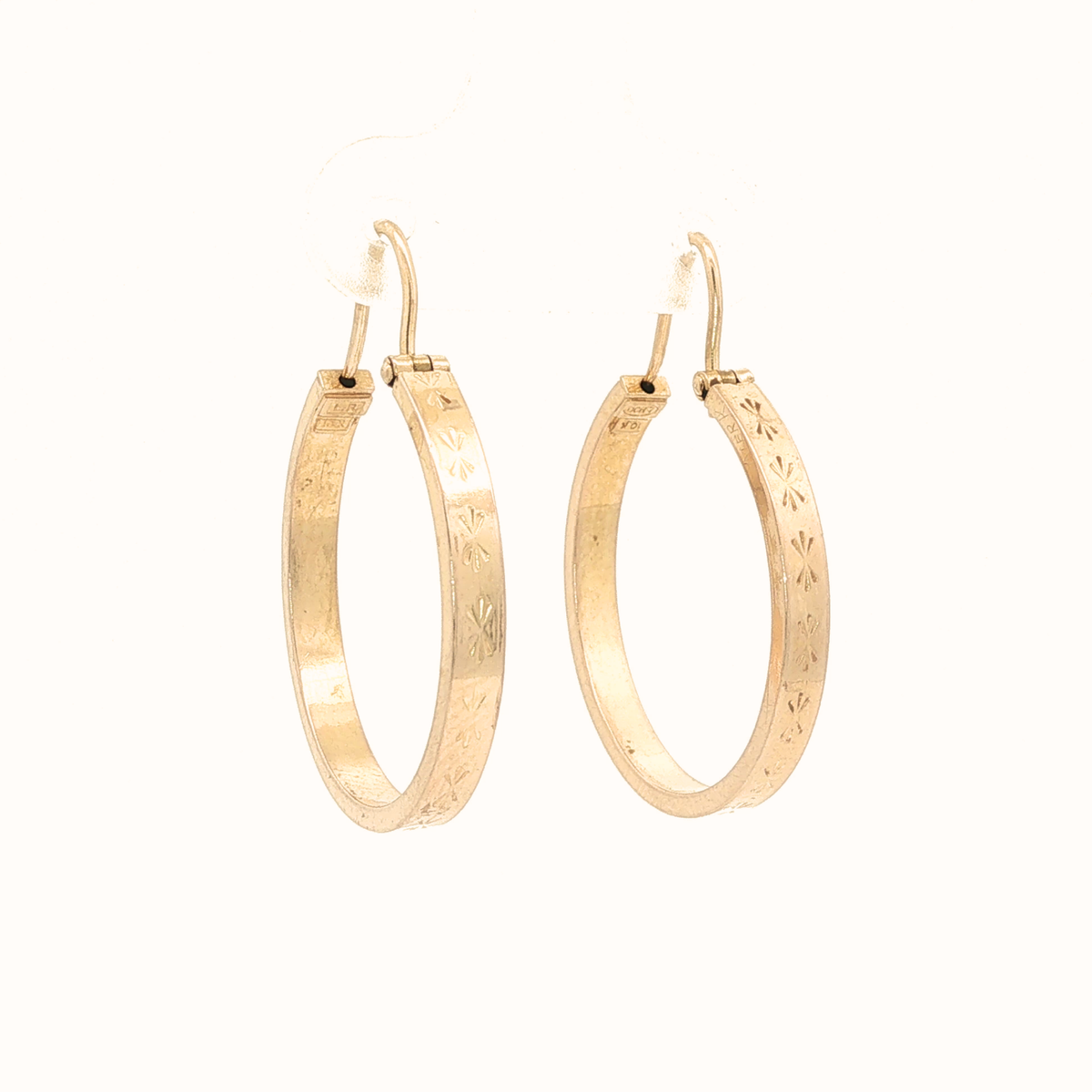 Boucles d'Oreilles Créoles en or Jaune 10K