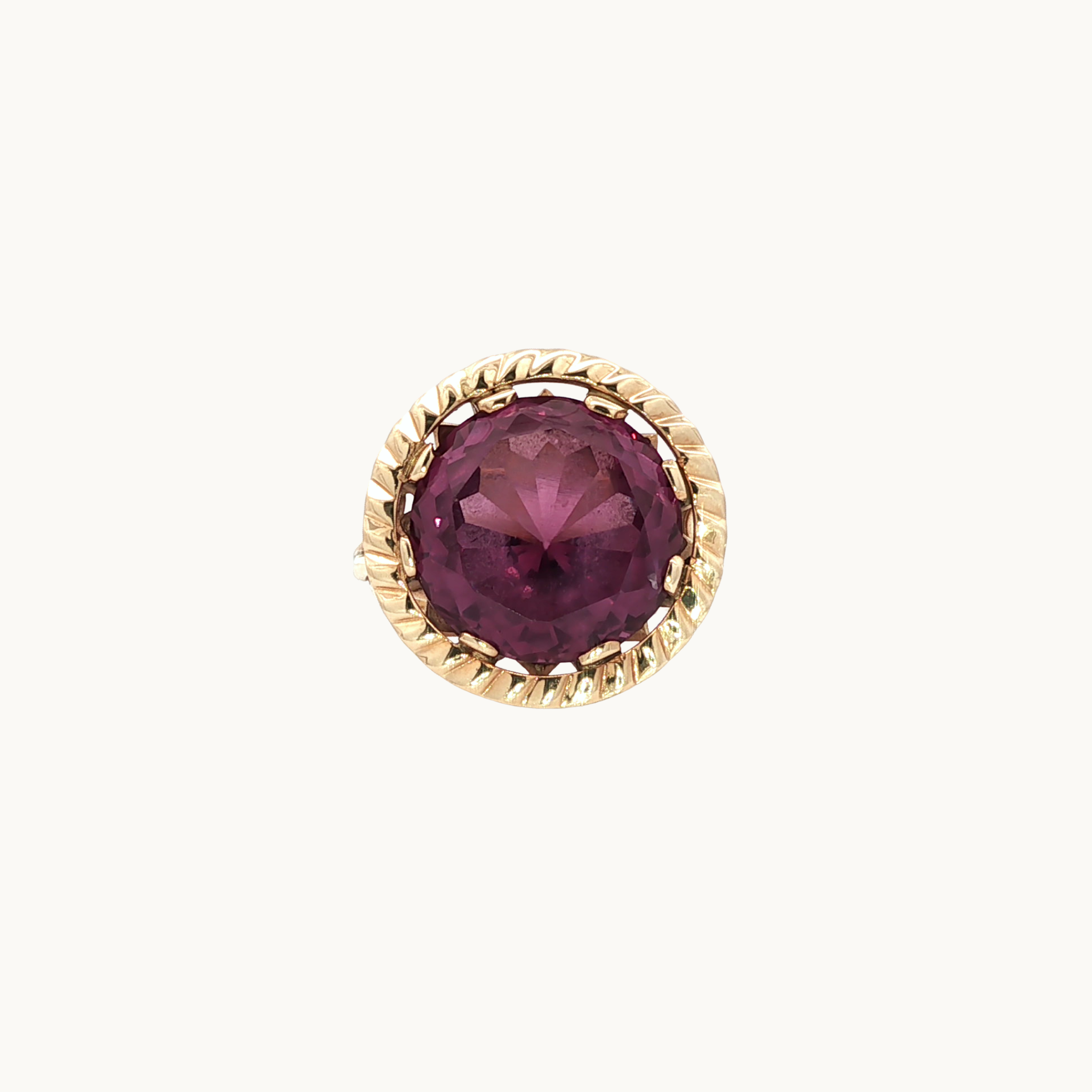 10K Yellow Gold Cocktail Ring with Alexandrite