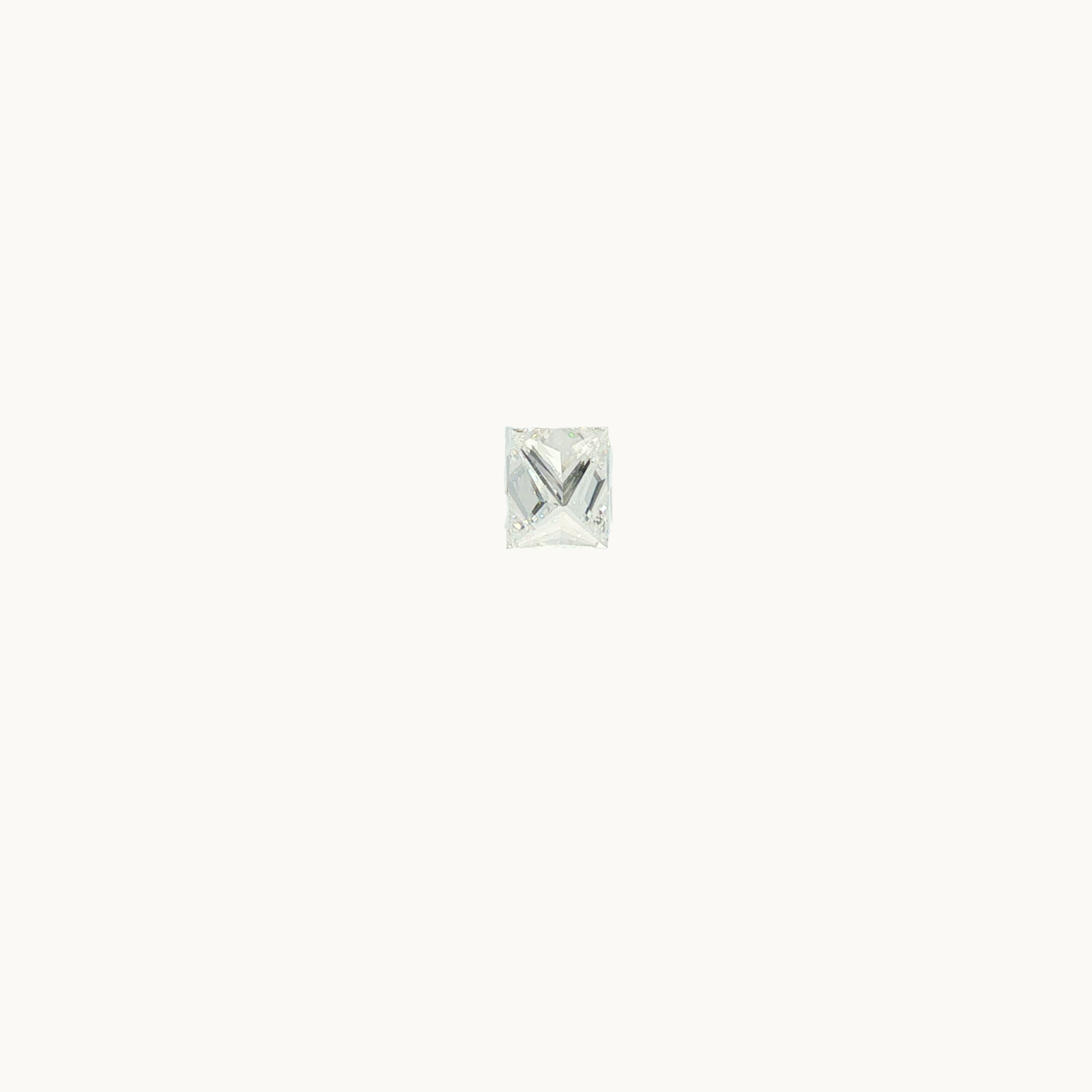 Natural Colorless Diamond in Rectangular Princess Cut of 0.72 carat