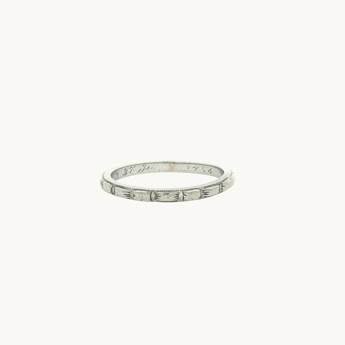 Alliance en Or blanc 14K
