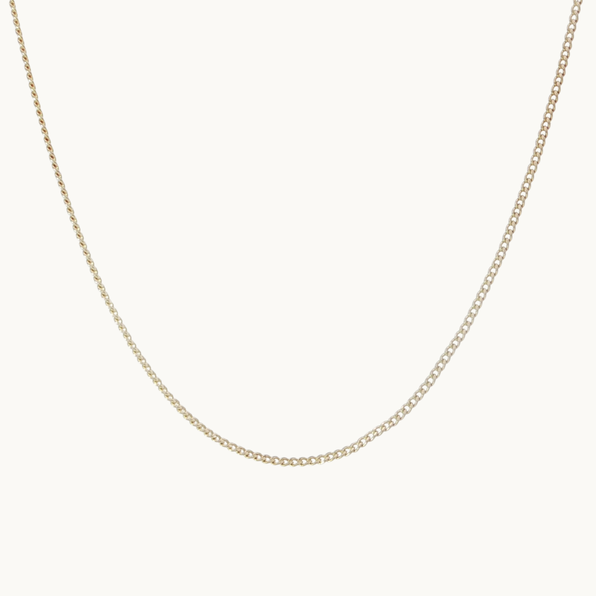 10K Yellow Gold Fine Gourmette Chain