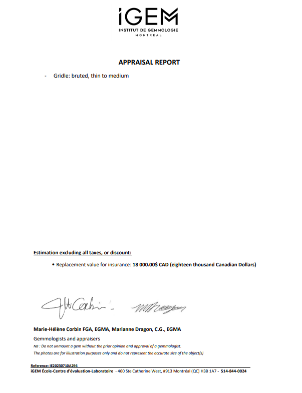 Platinum solitaire ring