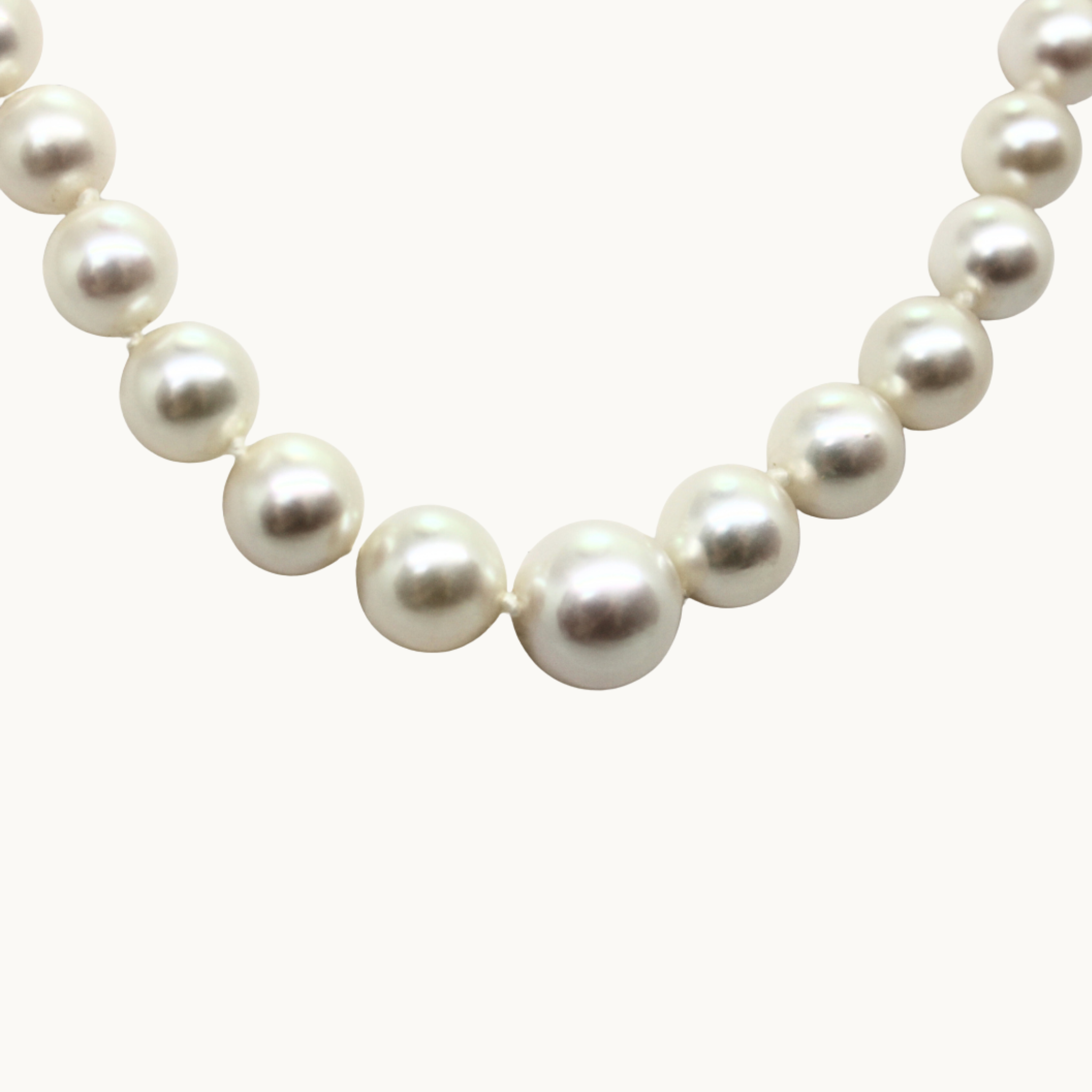 Akoya cultured pearl drop necklace with 14K white gold clasp