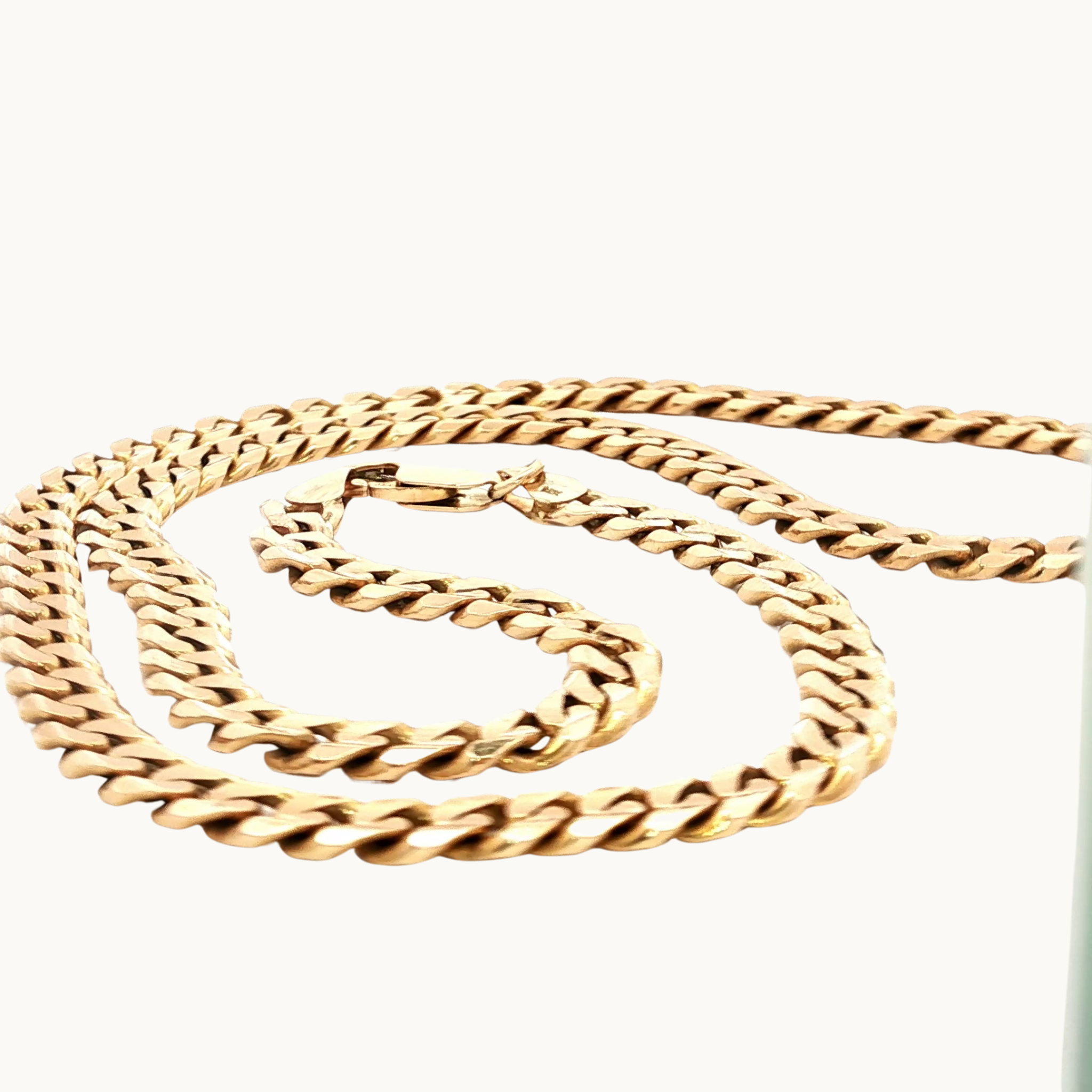 Chaîne gourmette en Or jaune 14K