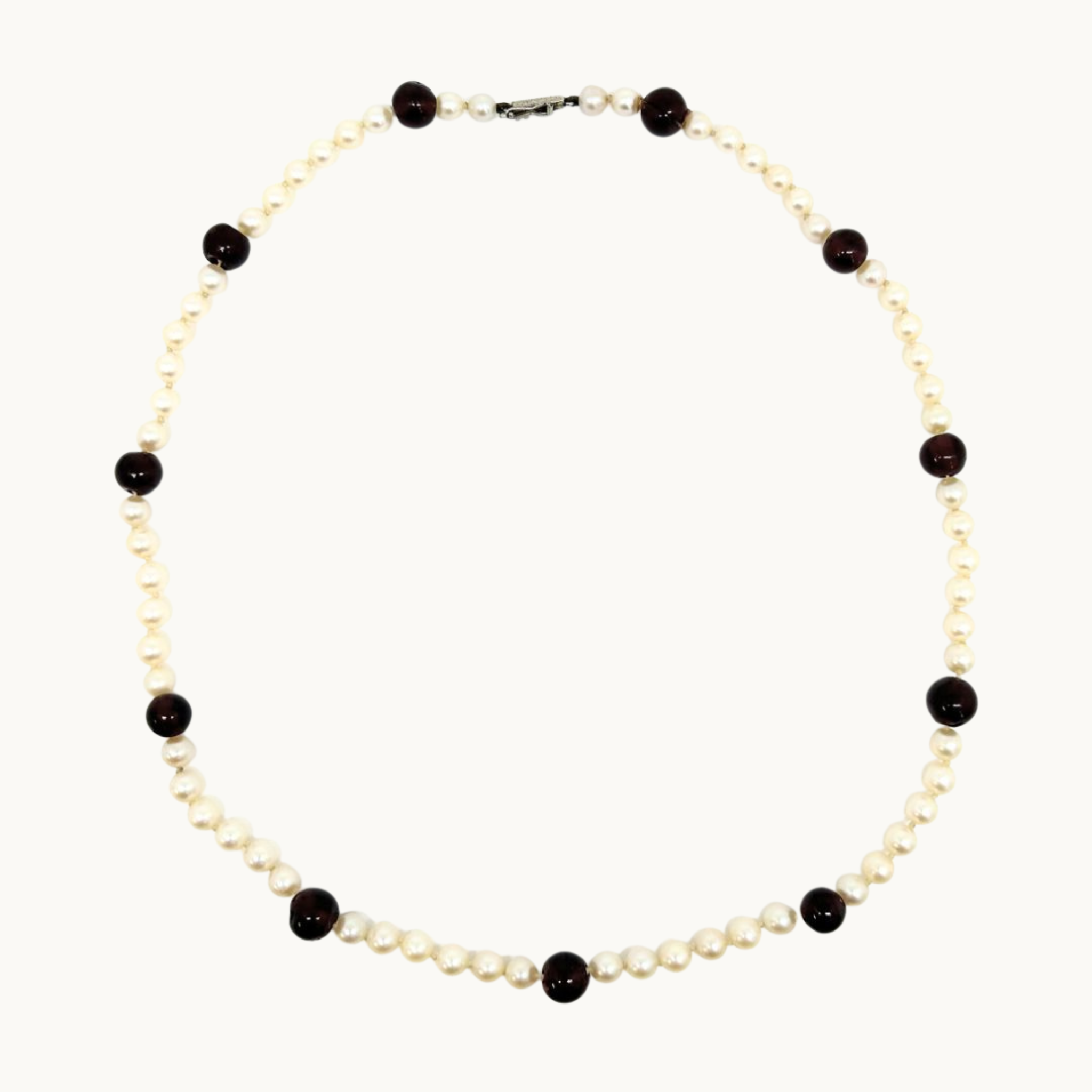 Pearl and Garnet Necklace