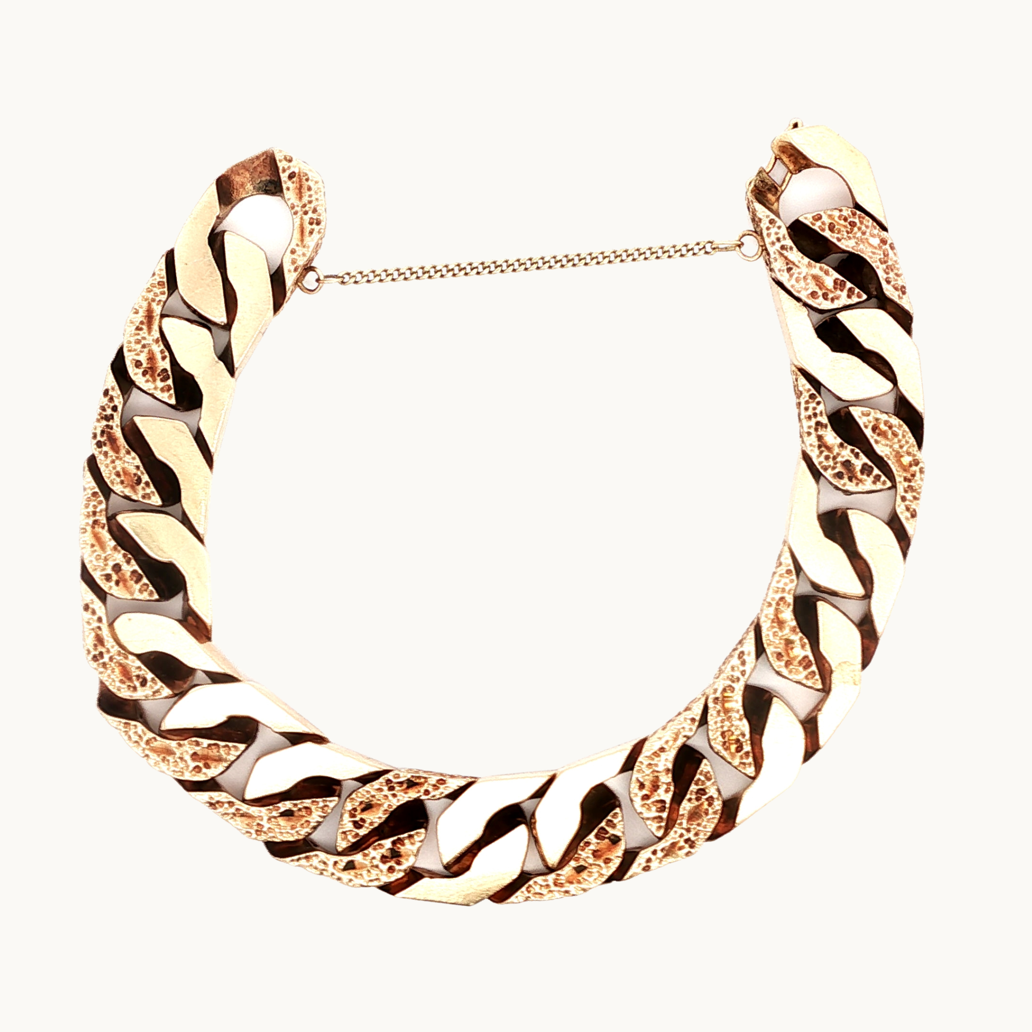 Bracelet gourmette en Or jaune 10K