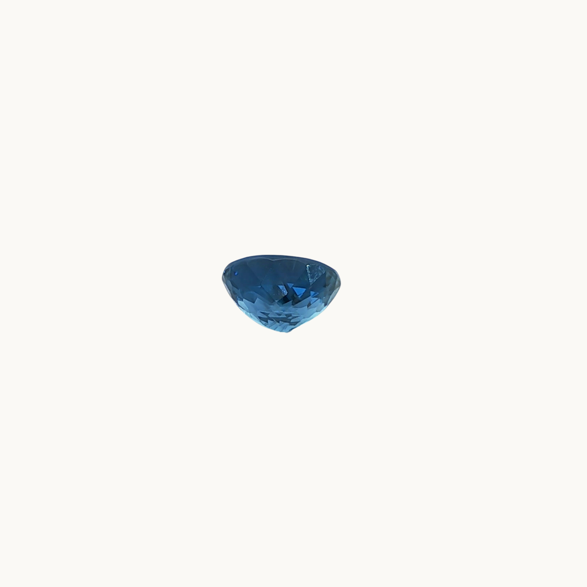 Intense Dark Blue Oval Sapphire 4.47 Carats