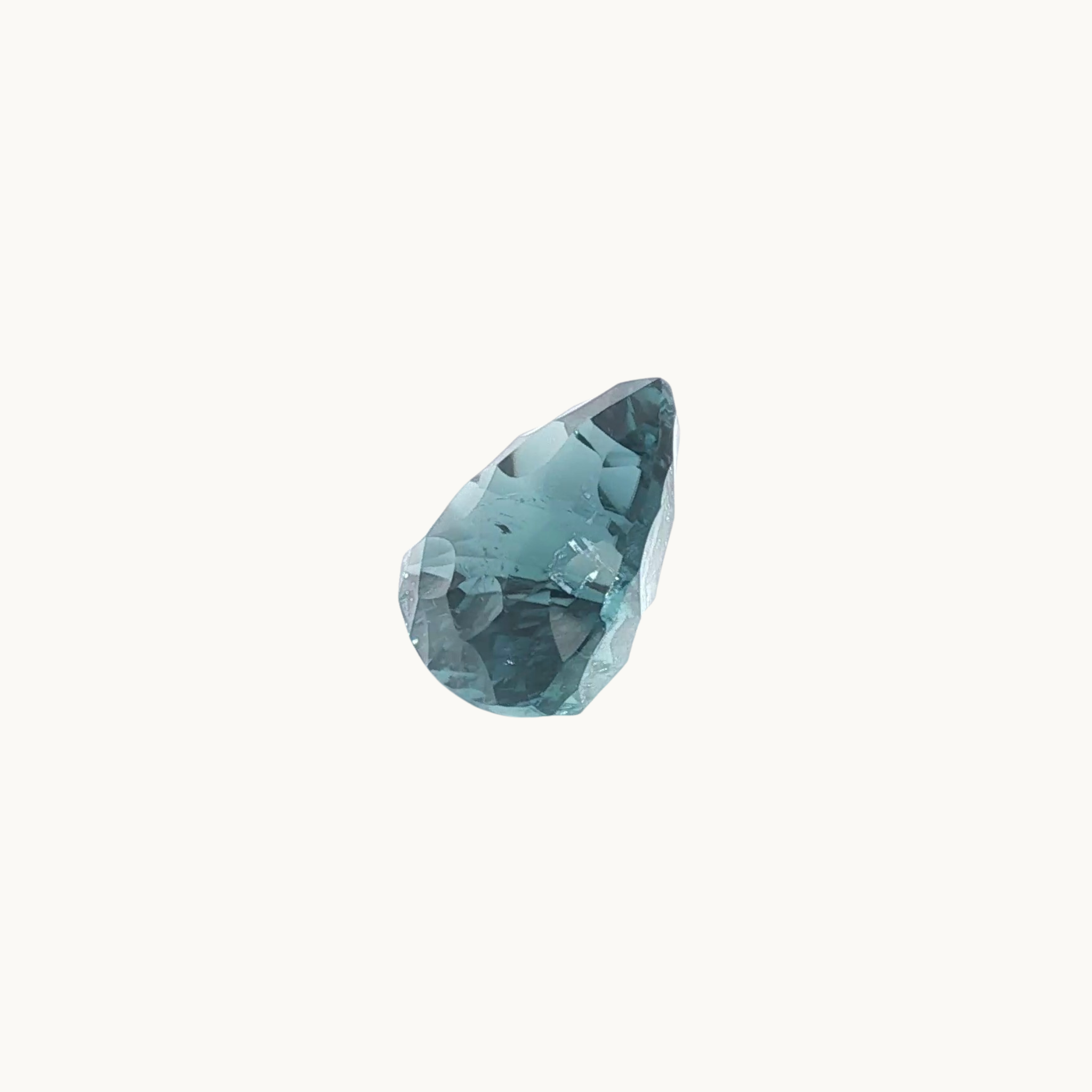 Fancy triangular cut blue tourmaline of 13.13 carats
