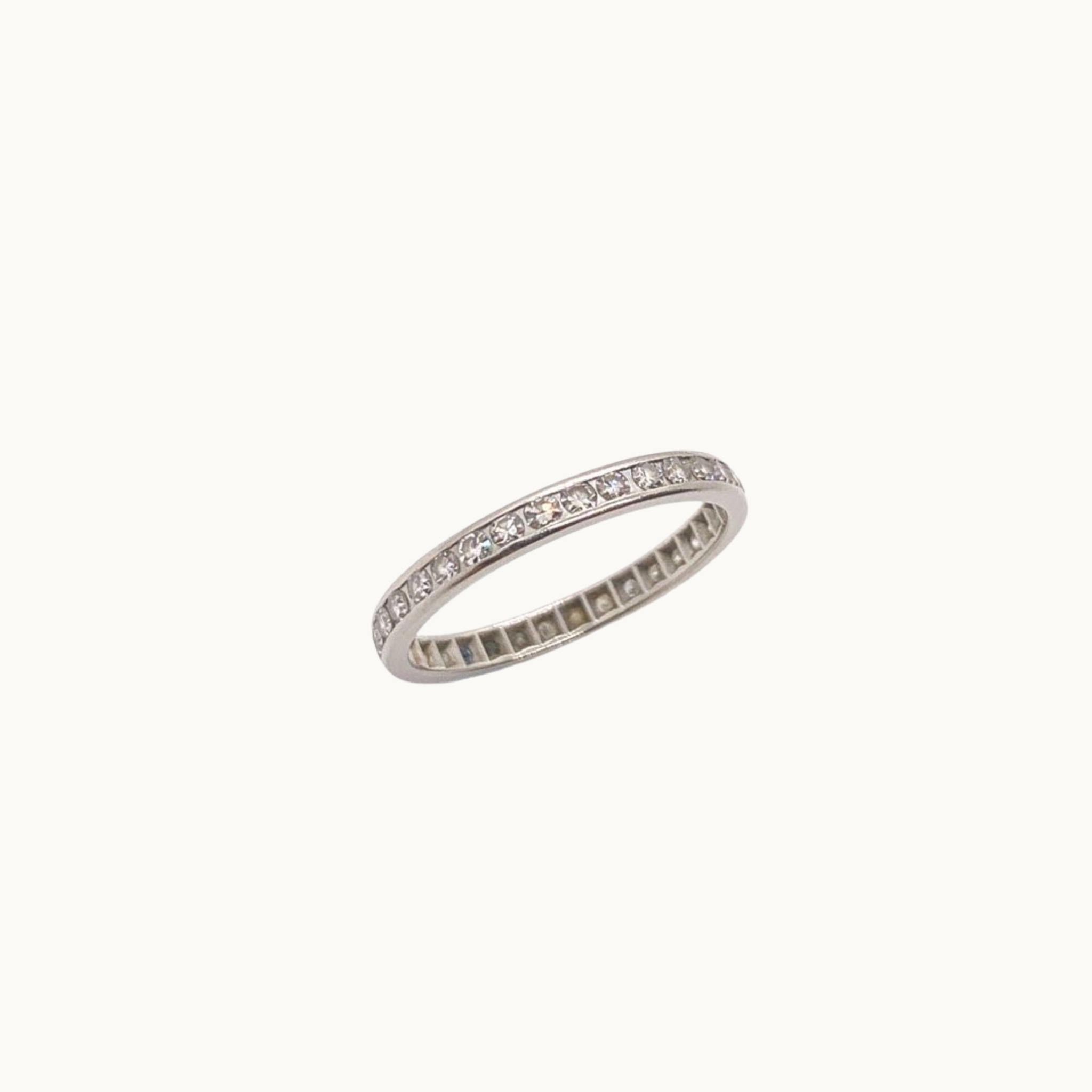 18K white gold eternity ring with 0.34 carat diamonds