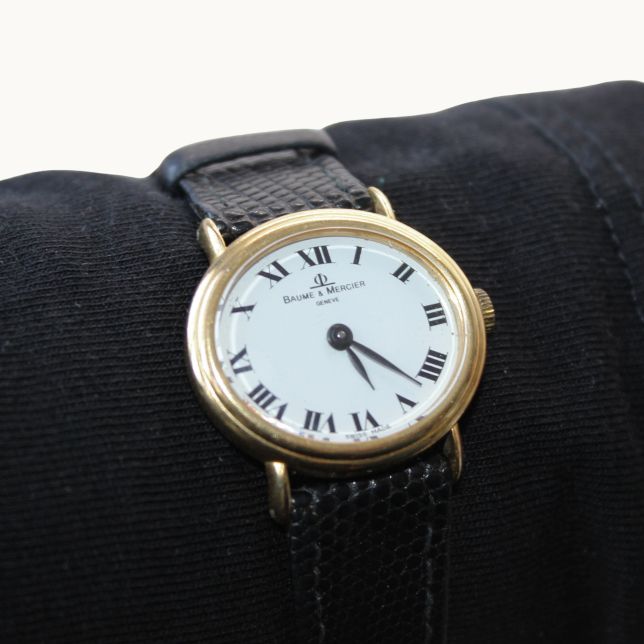 Montre Baume et Mercier Classima or jaune 18K et cuir