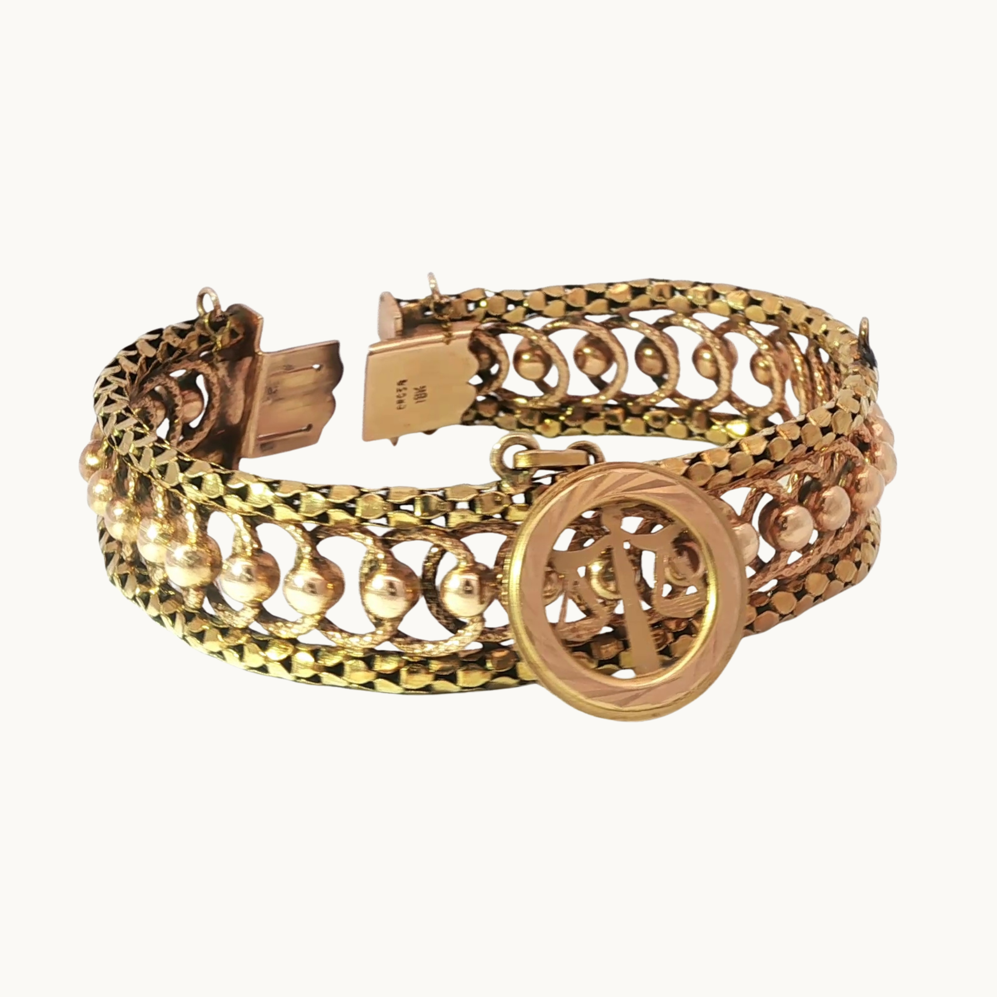 Bracelet Fantaisie en Or jaune et Rose 18K