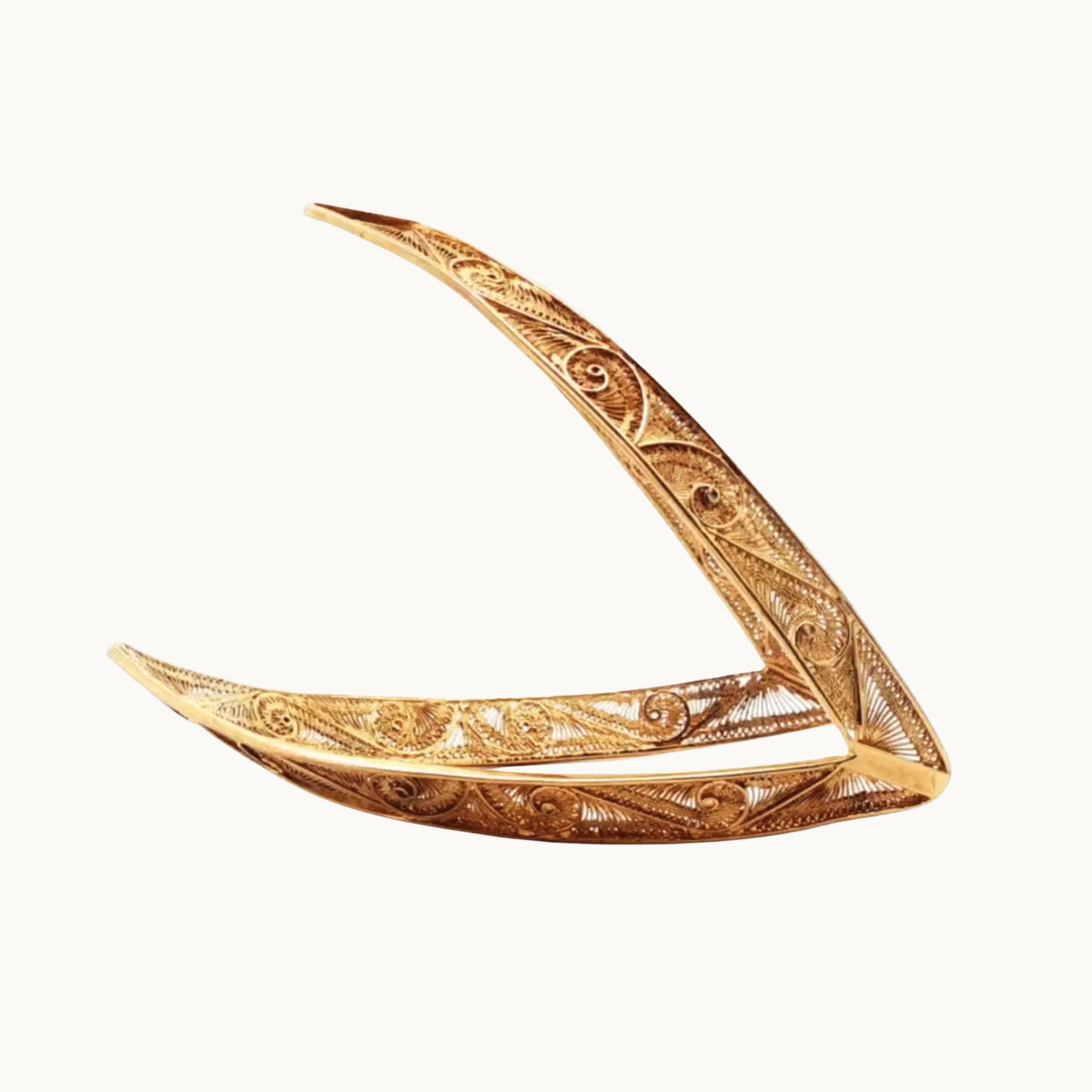 18K Yellow Gold Filigree Fancy Bracelet