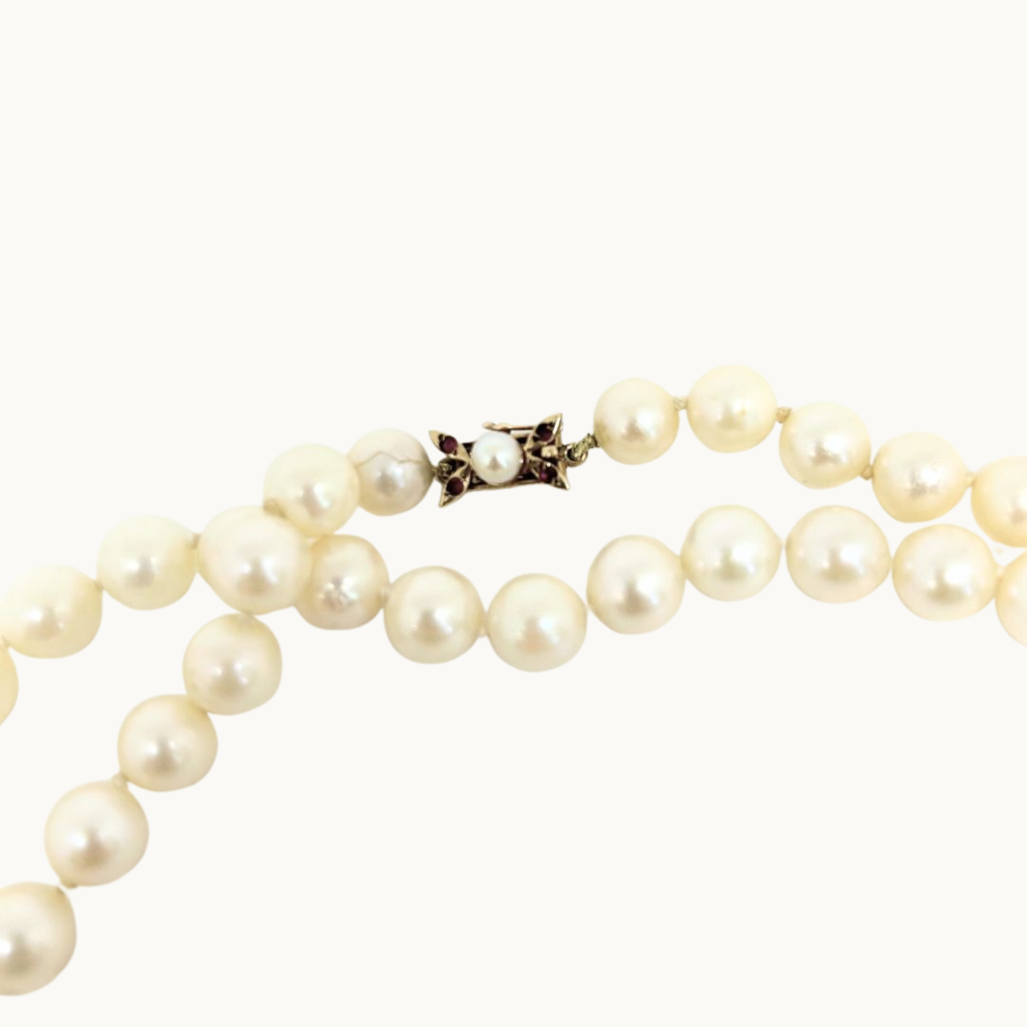 Collier de perles de culture Akoya long