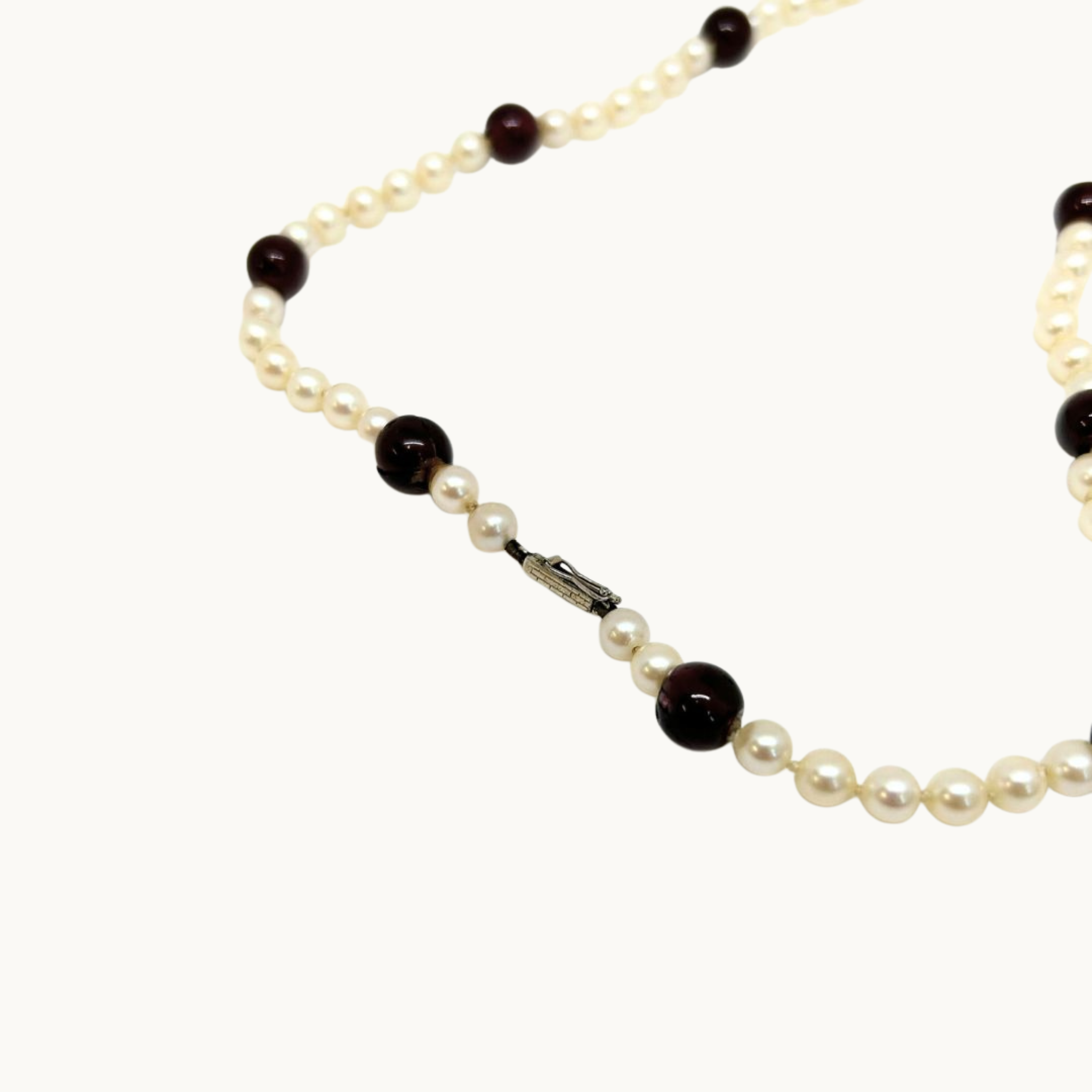 Pearl and Garnet Necklace