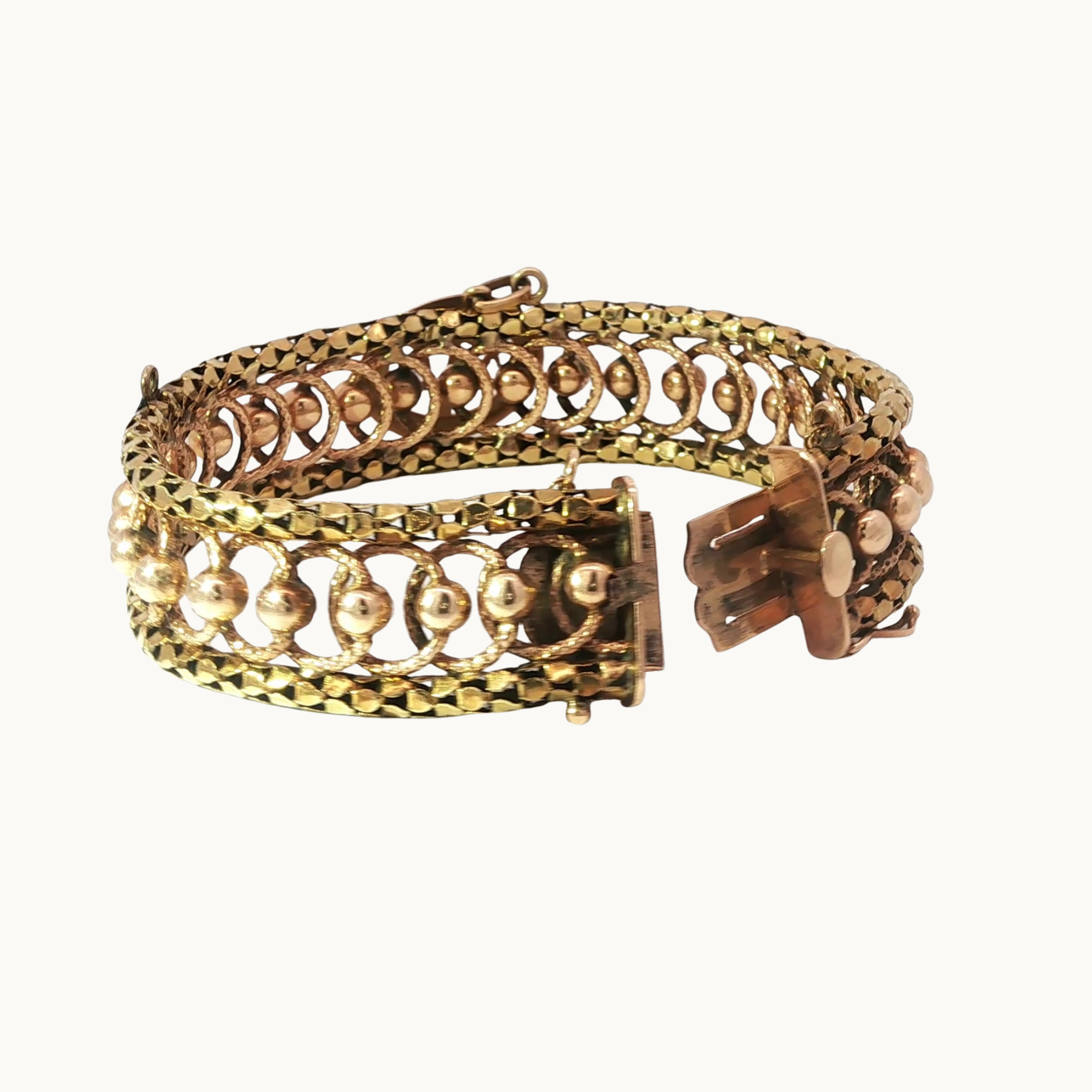 Bracelet Fantaisie en Or jaune et Rose 18K