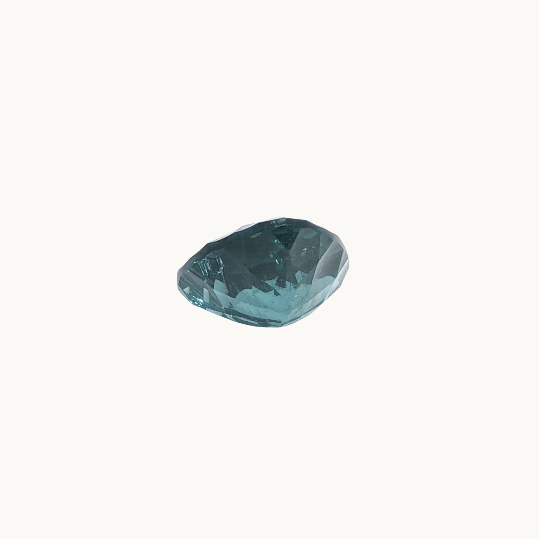 Fancy triangular cut blue tourmaline of 13.13 carats