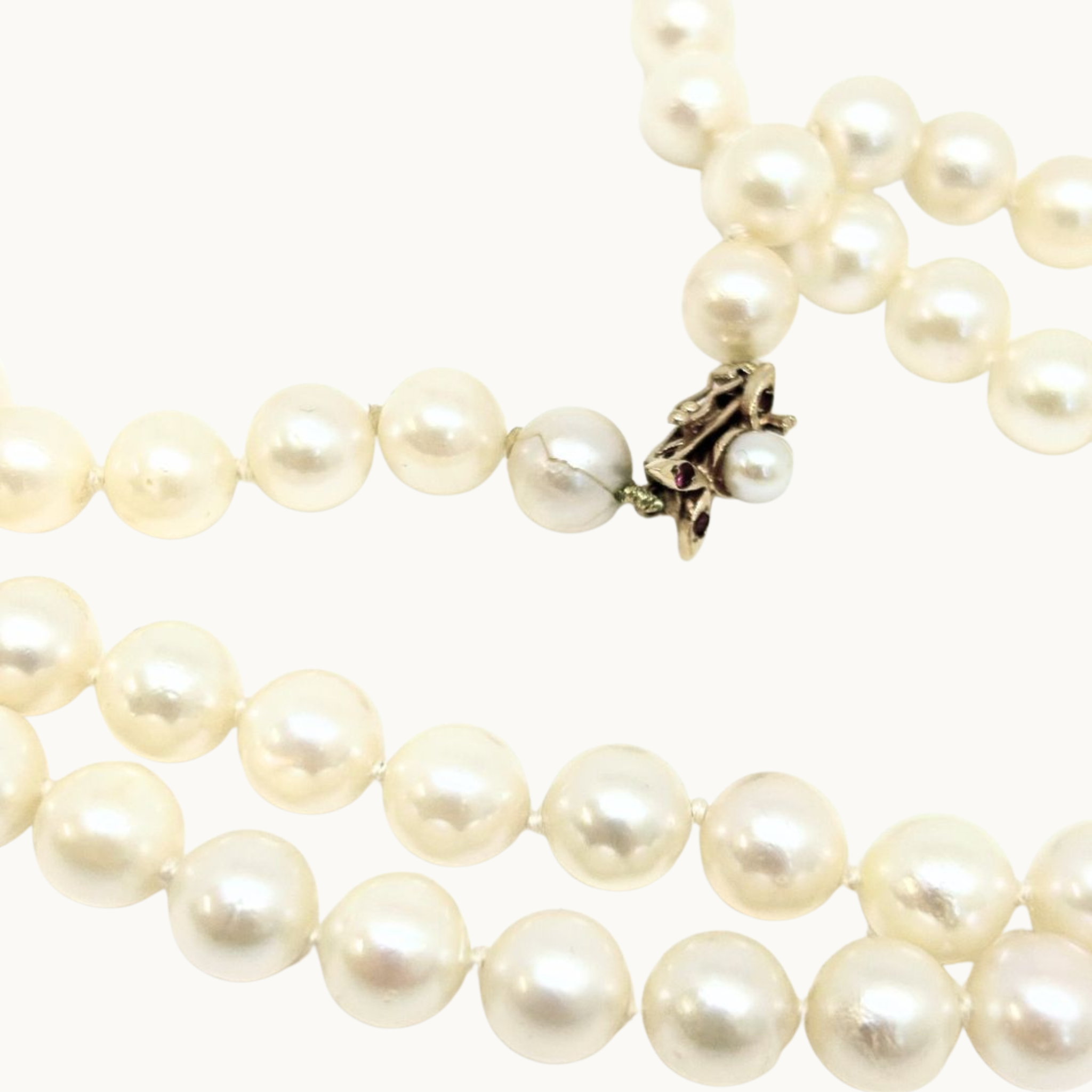 Collier de perles de culture Akoya long