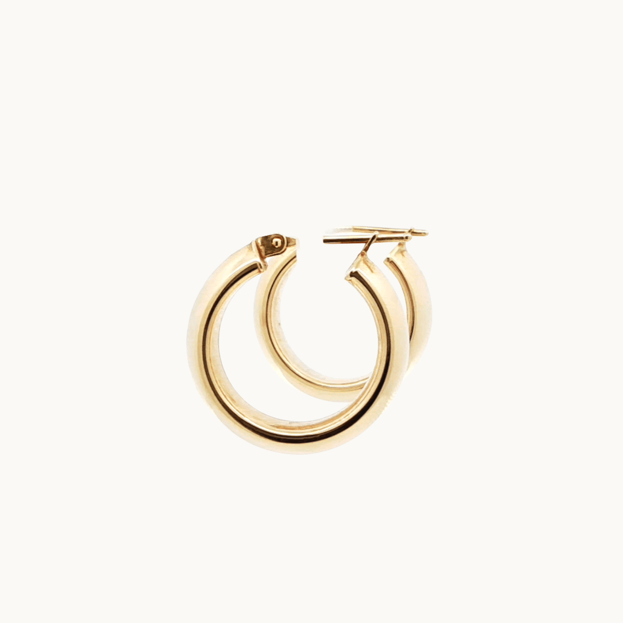 14K Yellow Gold Hoop Earrings