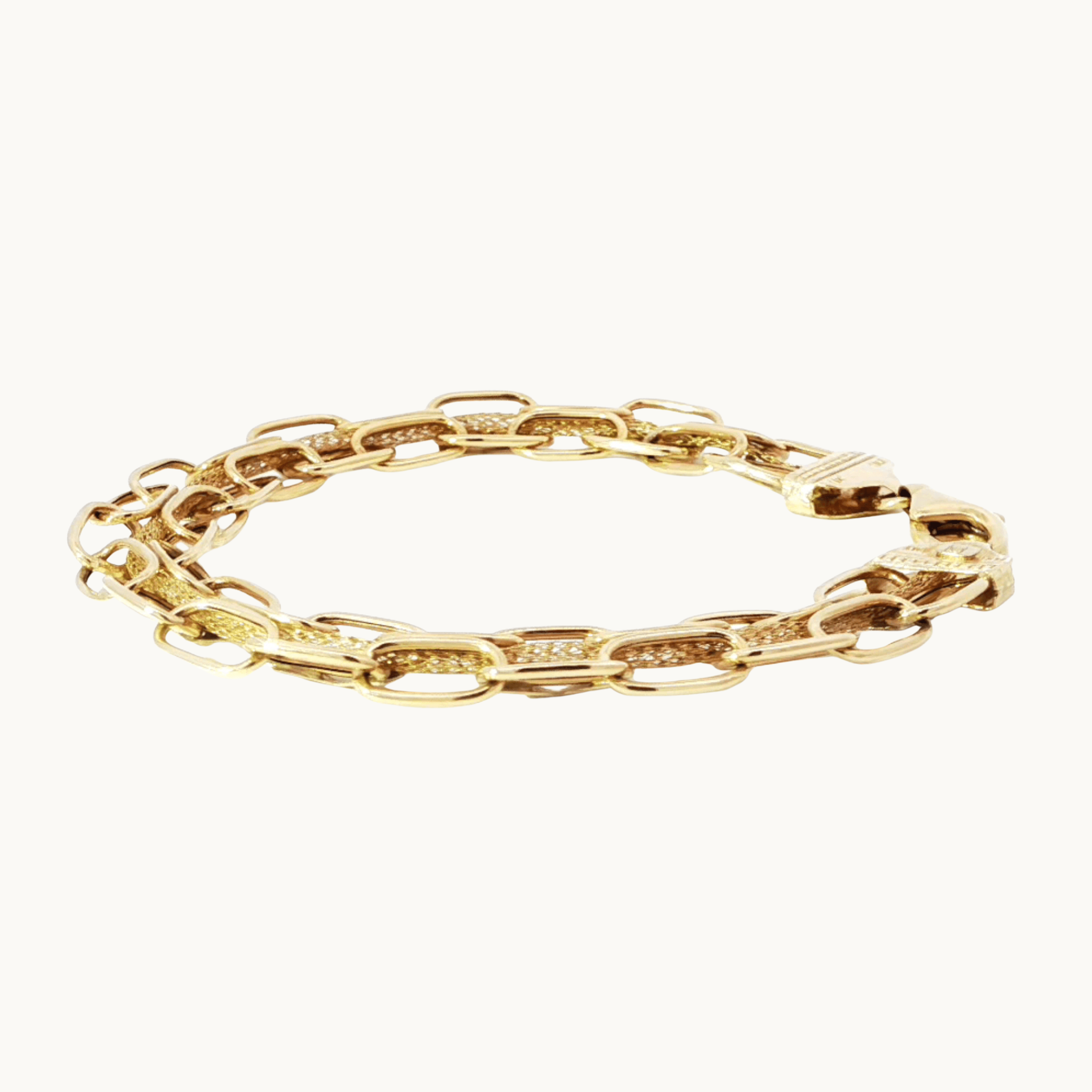 14K Yellow Gold Fancy Bracelet