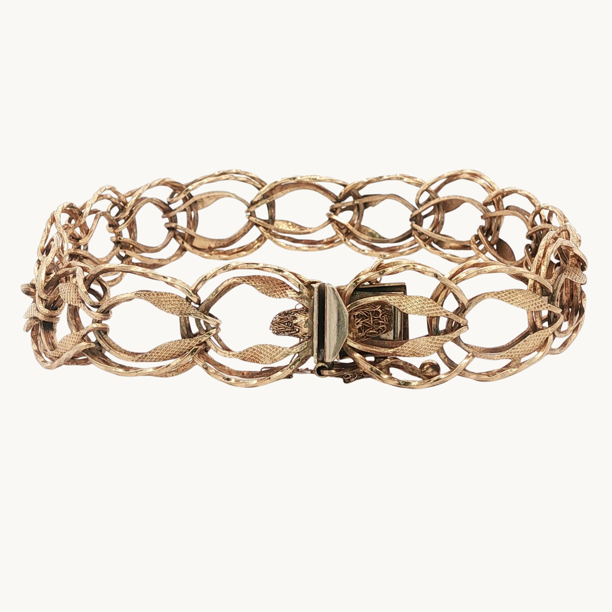 Bracelet À Maillons en Or Jaune 10K