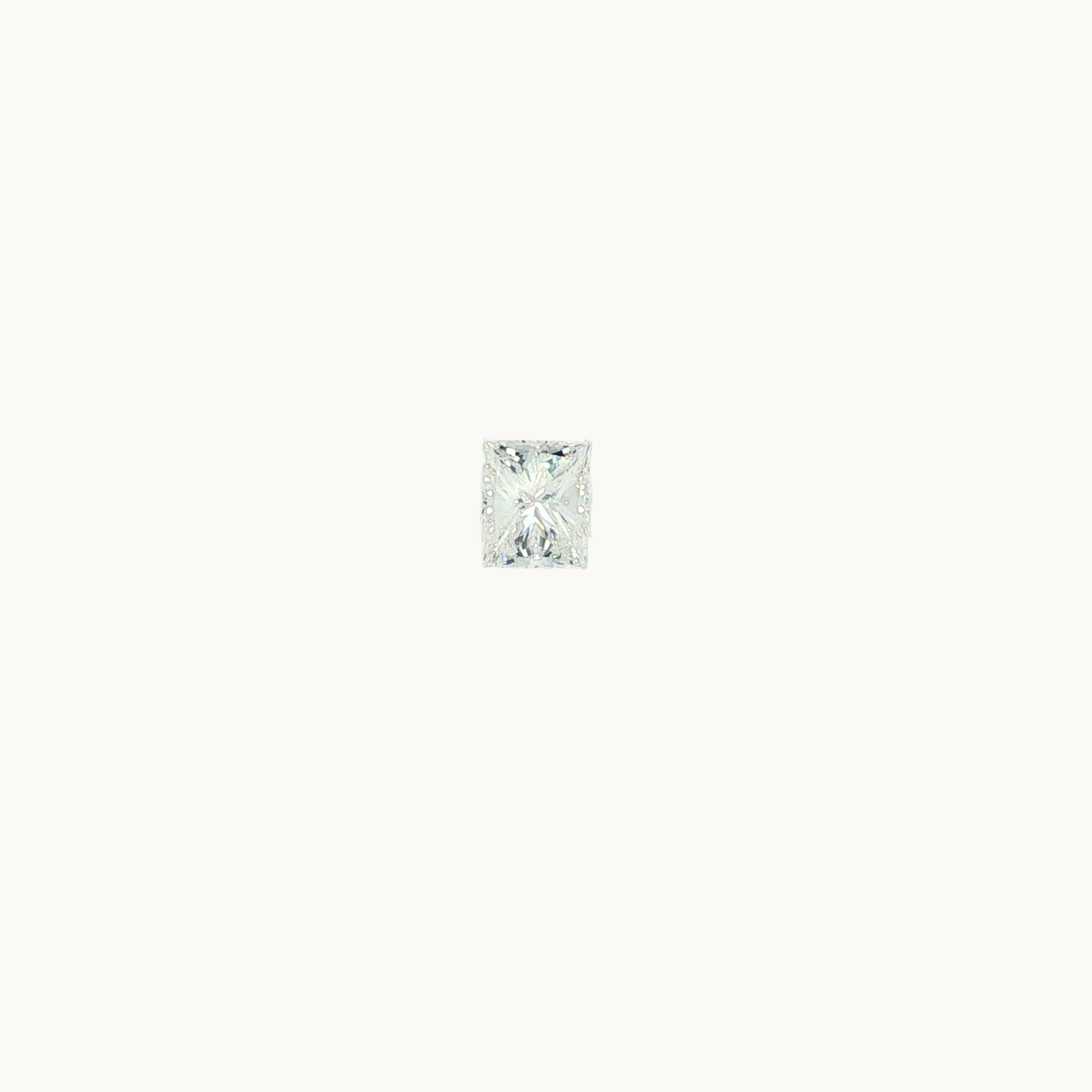 Natural Colorless Diamond in Rectangular Princess Cut of 0.72 carat