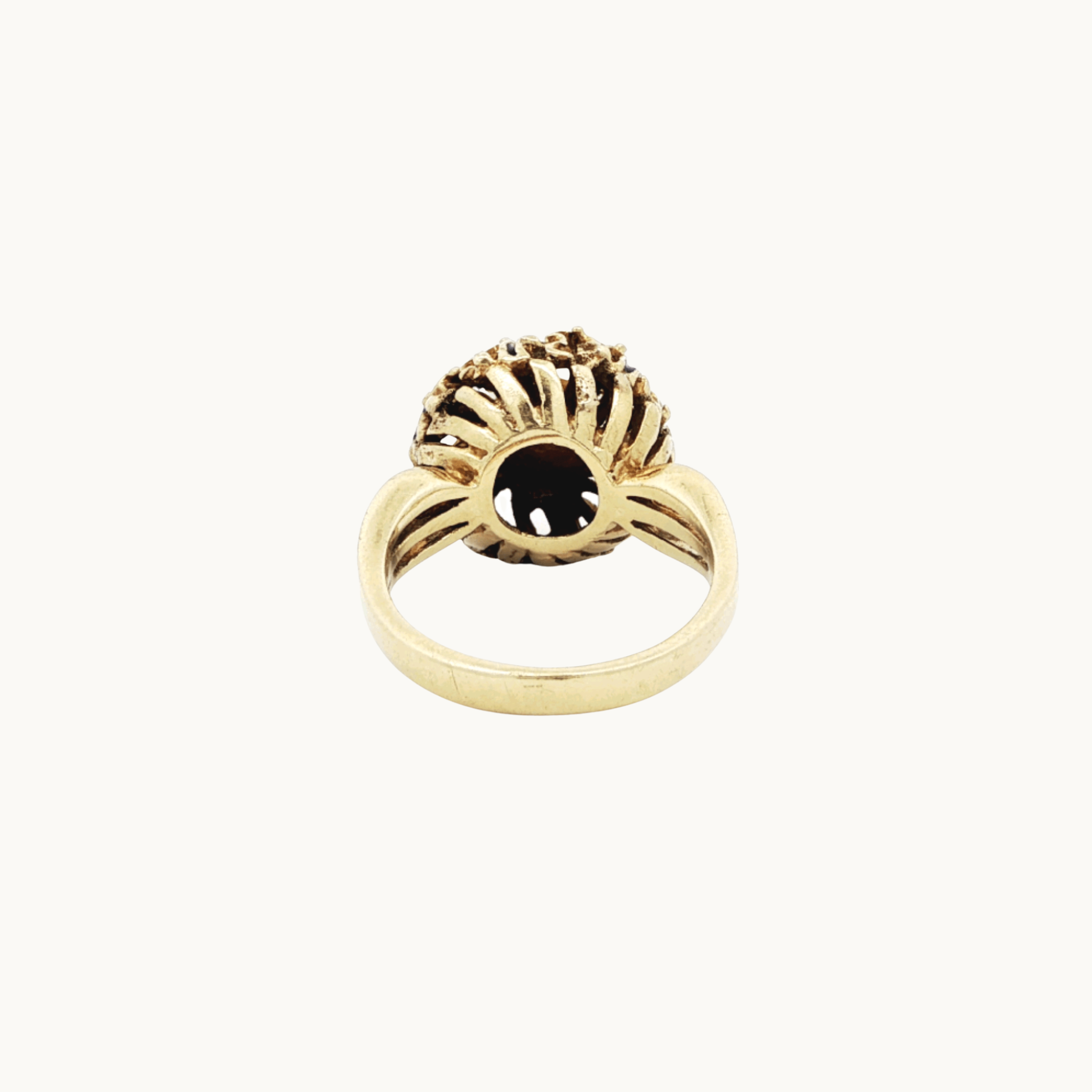 14K Yellow Gold Ring with Cultured Pearl