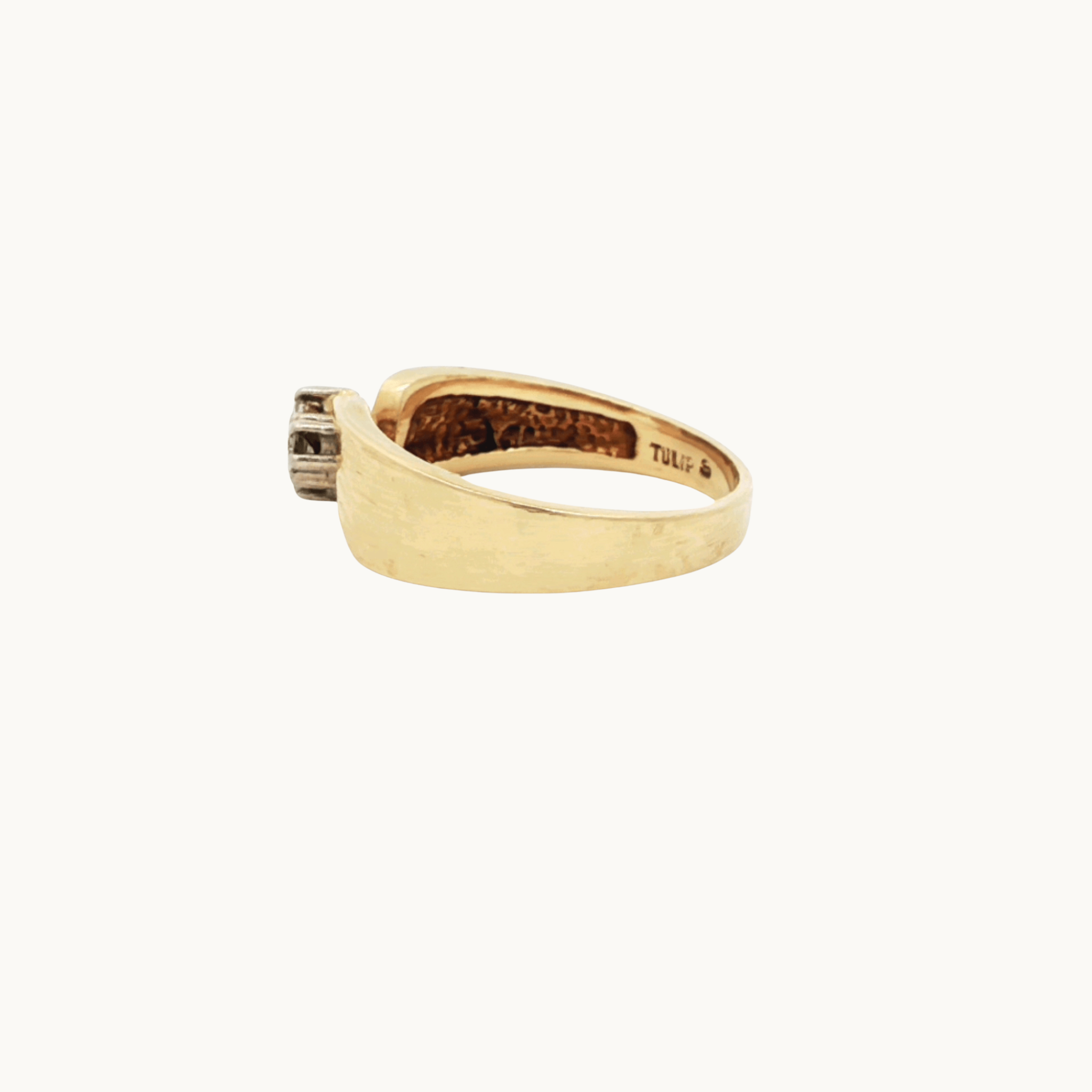 Fancy Ring in 14K Yellow Gold with Diamonds