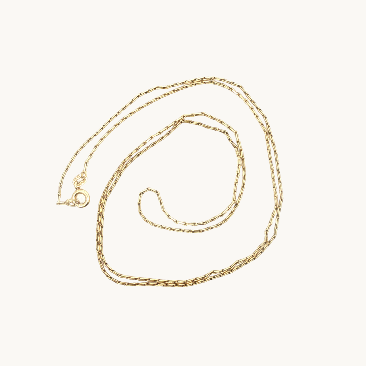 Collier Chaîne à Mailles Fines en Or jaune 14K