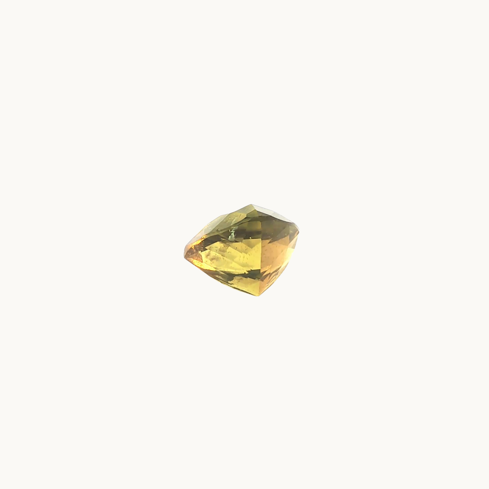 Yellow tourmaline trillion of 8.77 carats