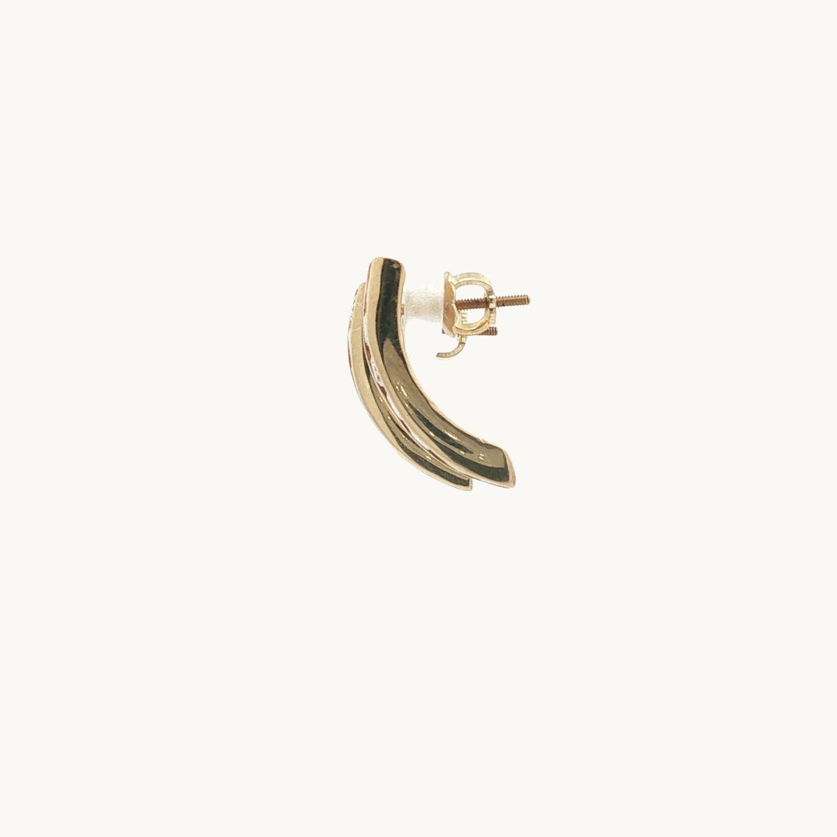 Boucles d'Oreilles Créoles en Or Jaune 18K avec Diamants