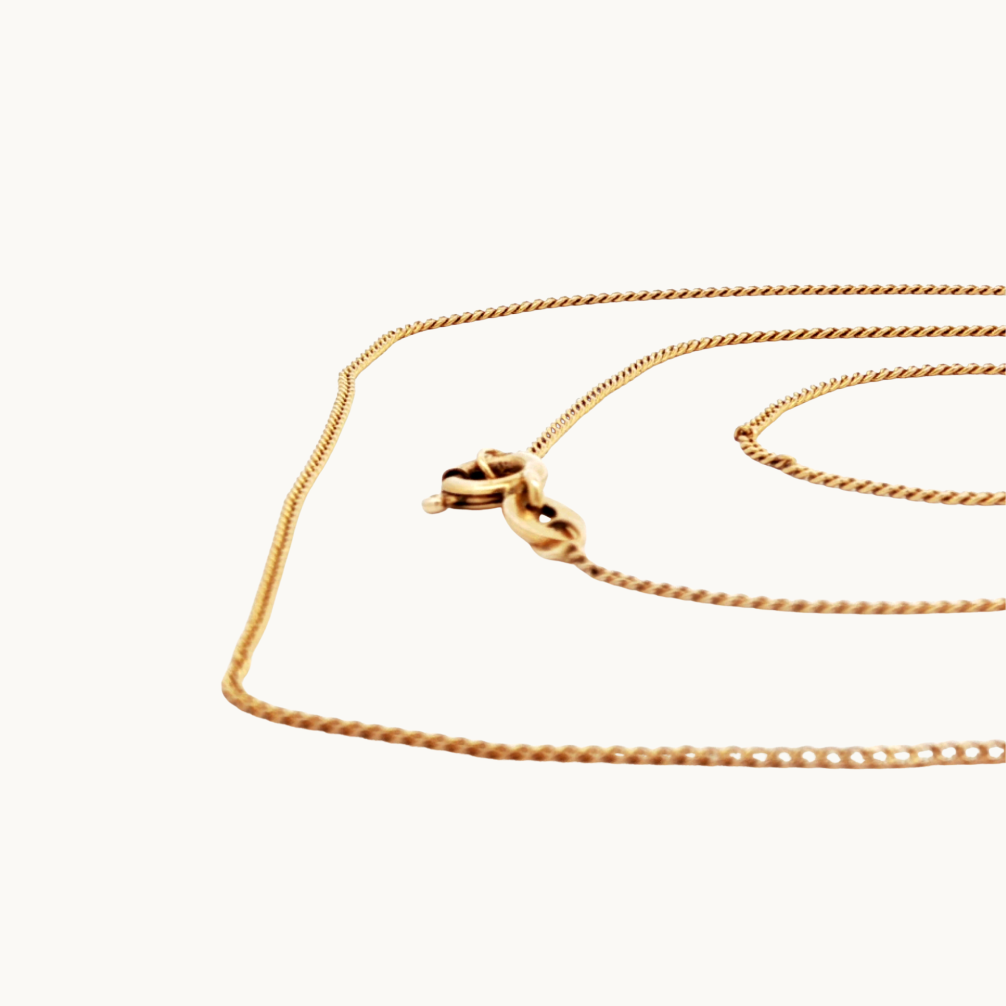 10K Yellow Gold Fine Gourmette Chain