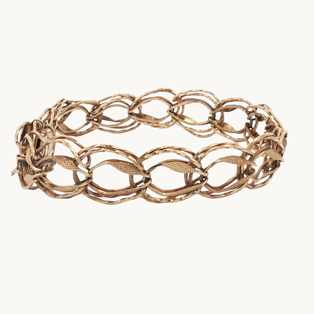 Bracelet À Maillons en Or Jaune 10K