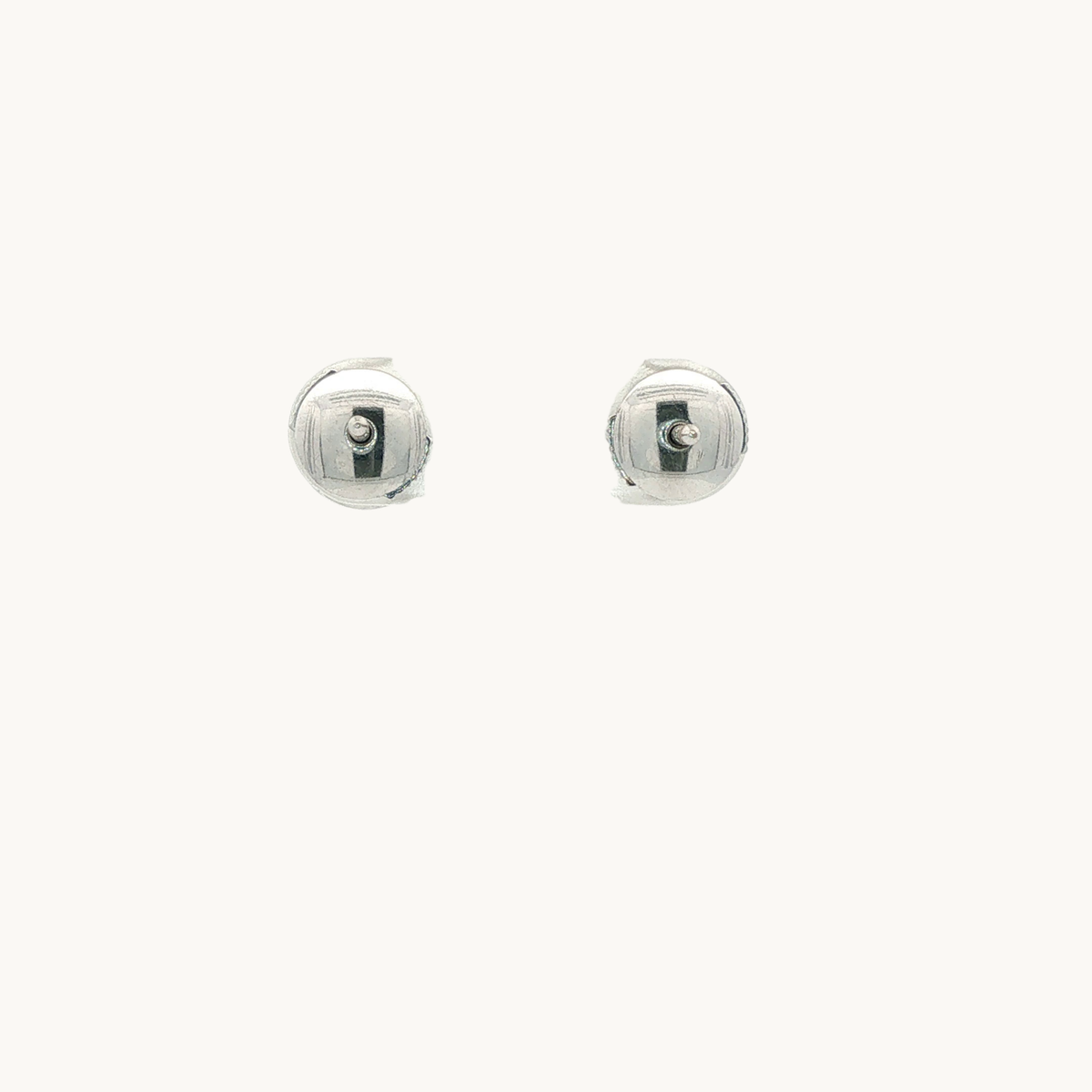 Boucles d'Oreilles Puces en Or blanc 18K avec Diamants